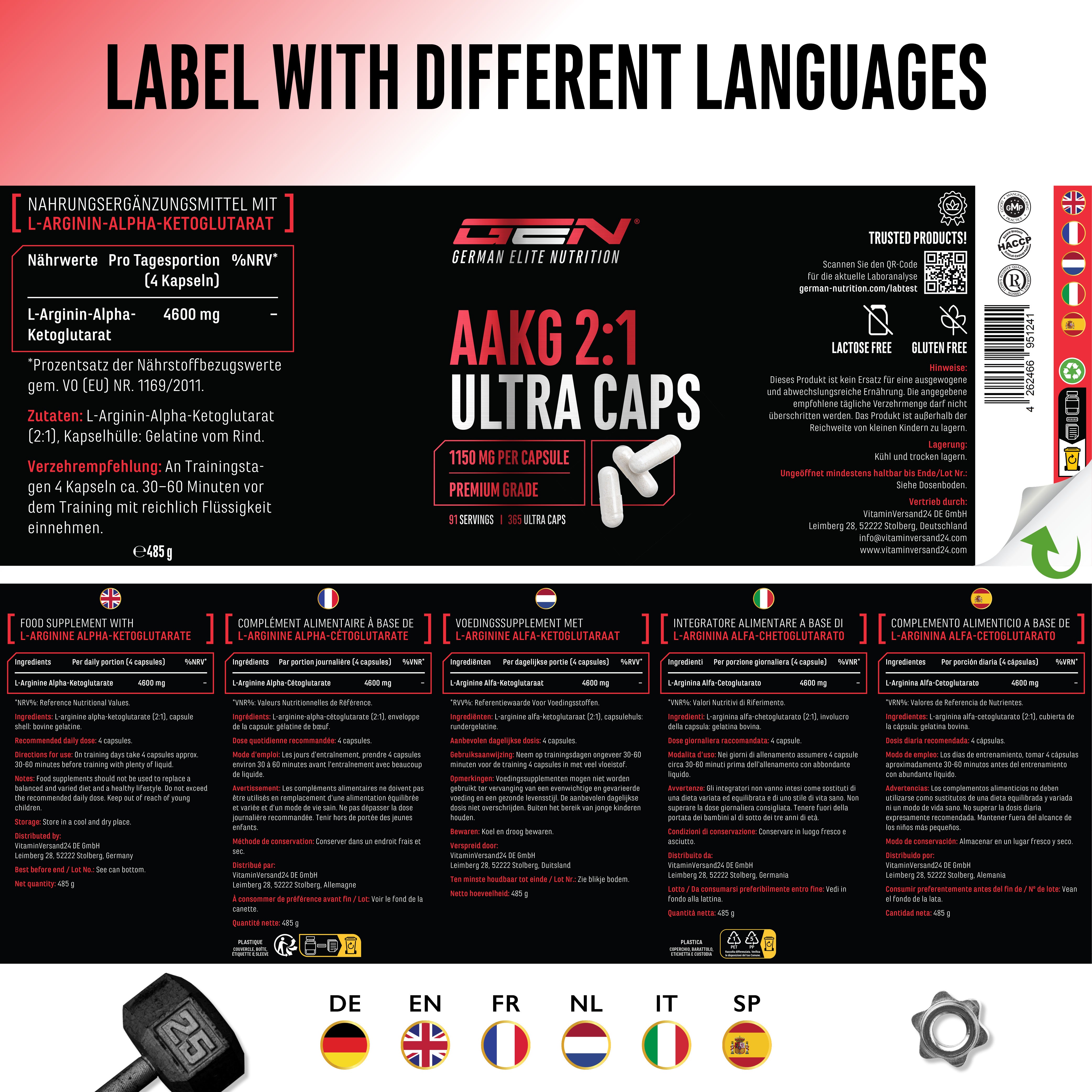 AAKG Ultra Caps
