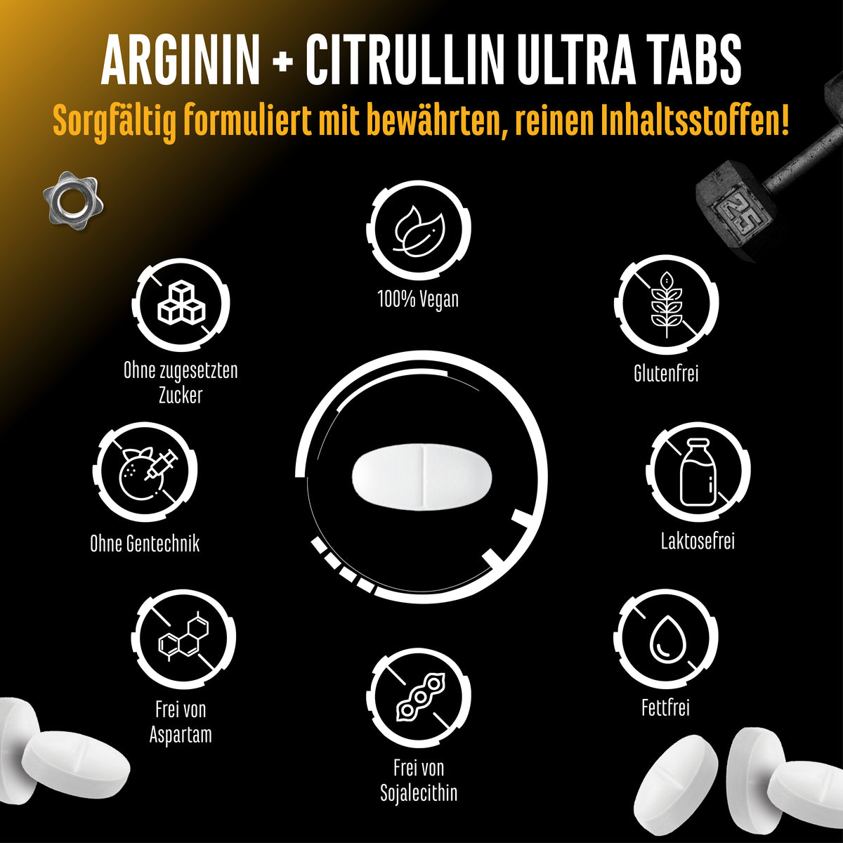 L-Arginina + L-Citrullina Tabs