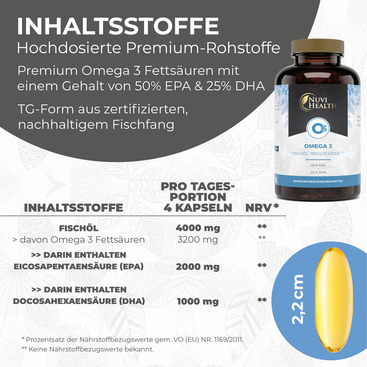 Omega 3 mit 80% Fettsäuren
