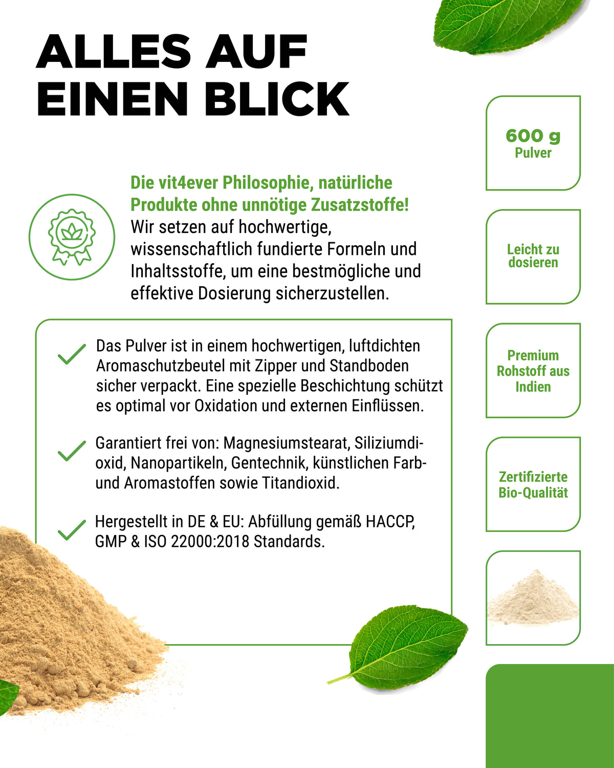 Bio Ashwagandha Pulver