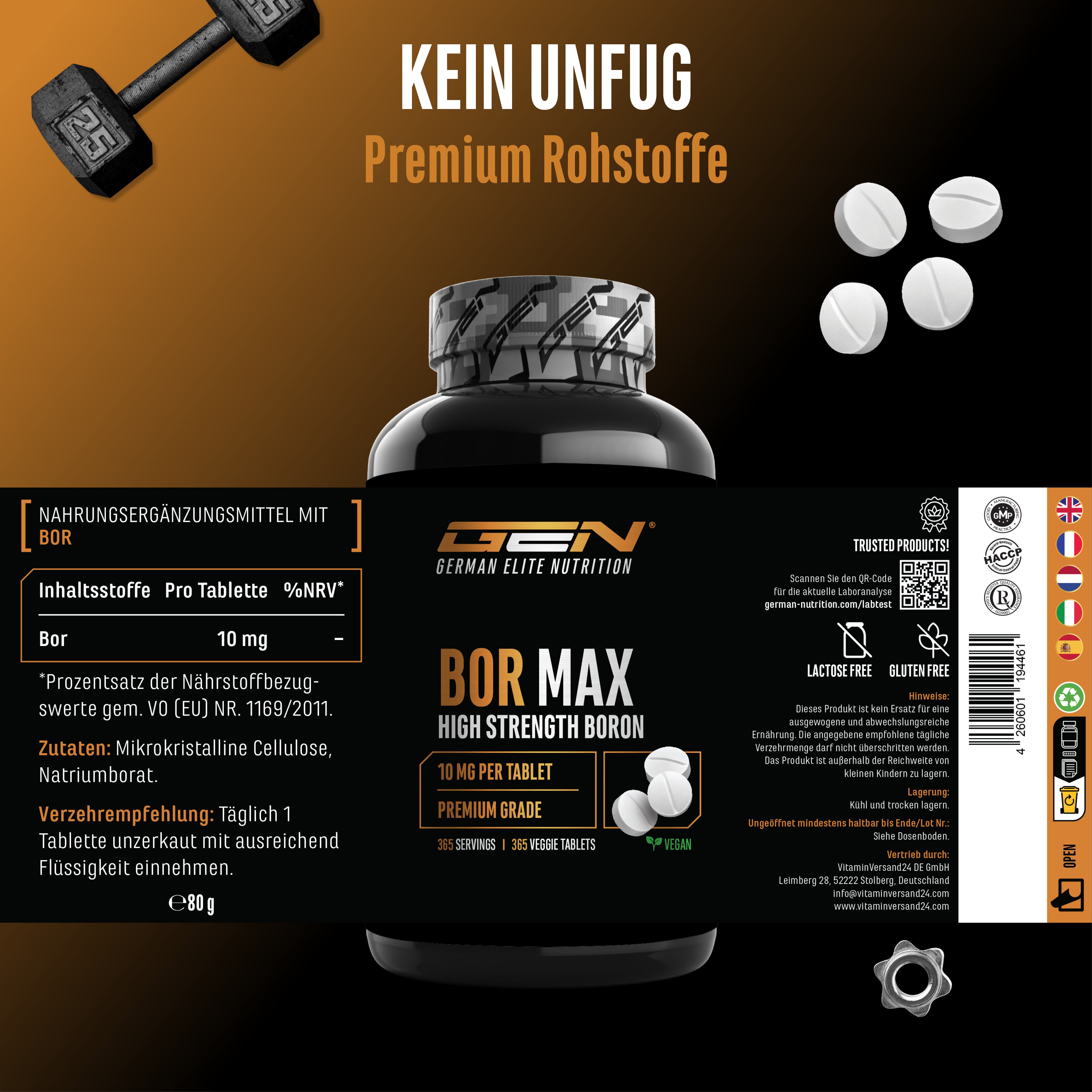 Boro - 10 mg, 365 compresse