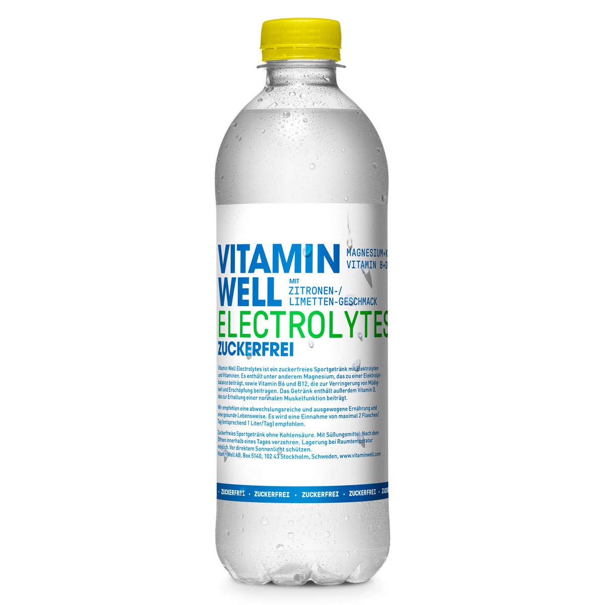 Vitamin Well Electrolytes Sugar Free Lemon/Lime – 500 ml