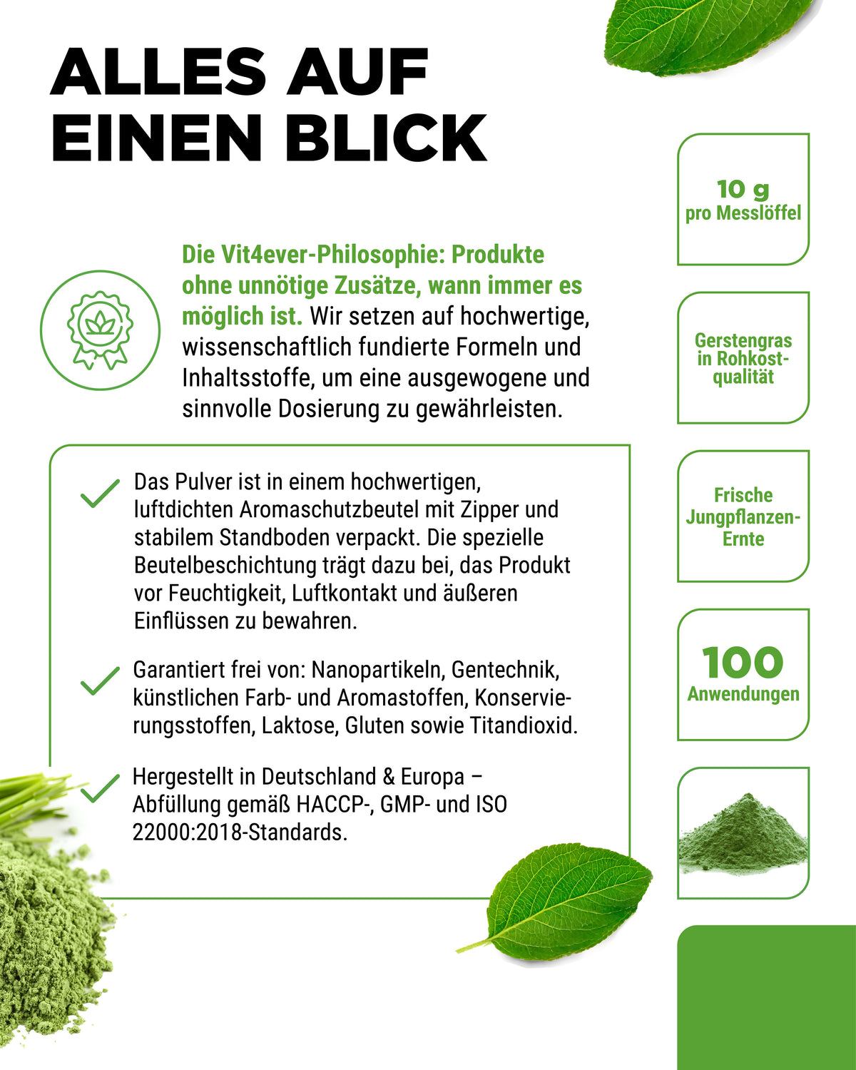 Erba d'orzo - Ricca di minerali e vitamine