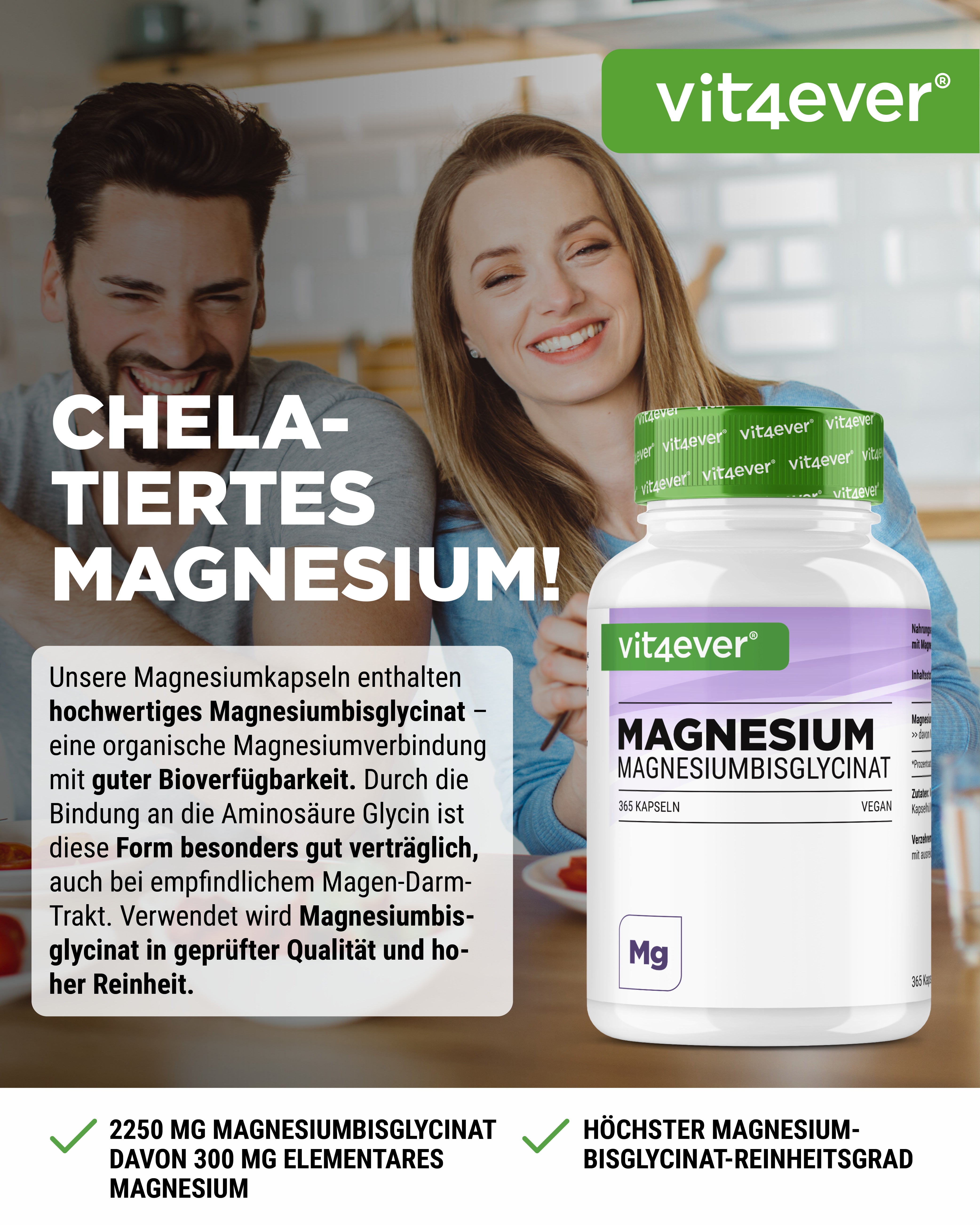 Reines Magnesiumbisglycinat