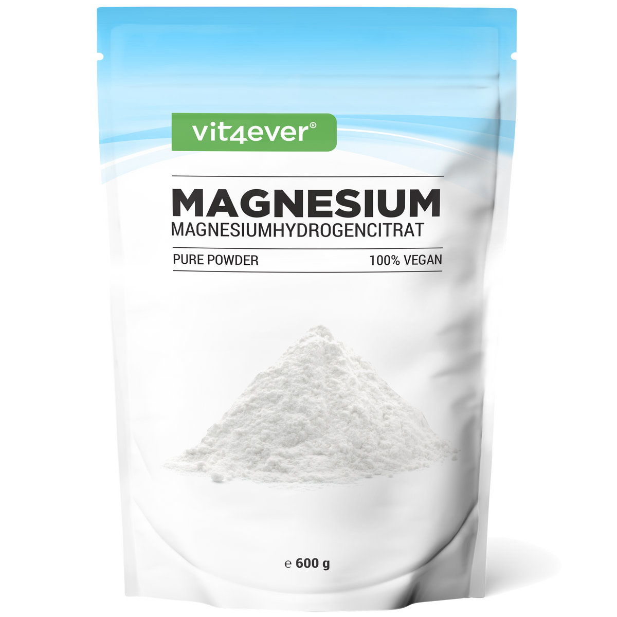 Magnesium Pure -Pulver - 100% Magnesiumhydrogencitrat