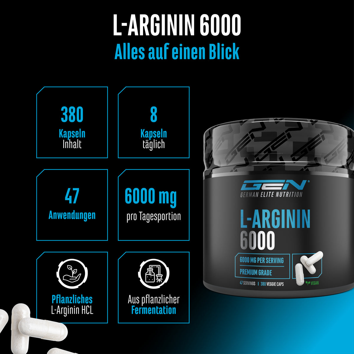 Capsule di L-Arginina HCL