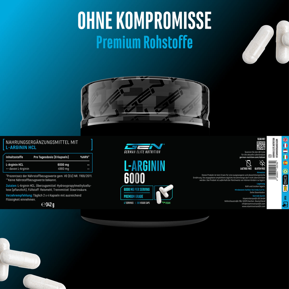 L-Arginine HCL Capsules