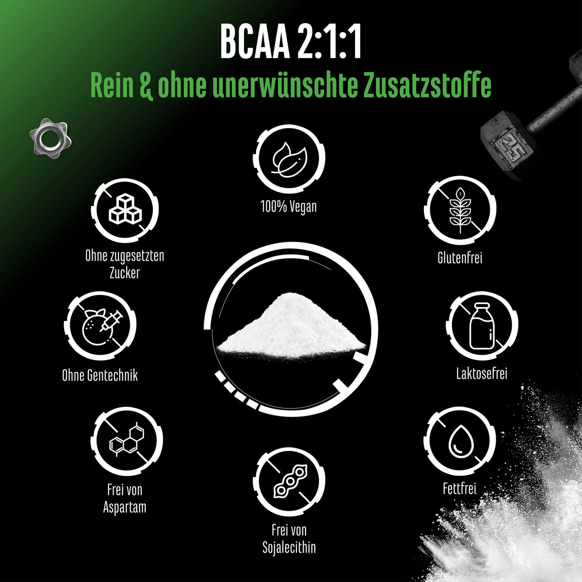 GEN BCAA 2:1:1 Proszek - Neutralny, 500 g