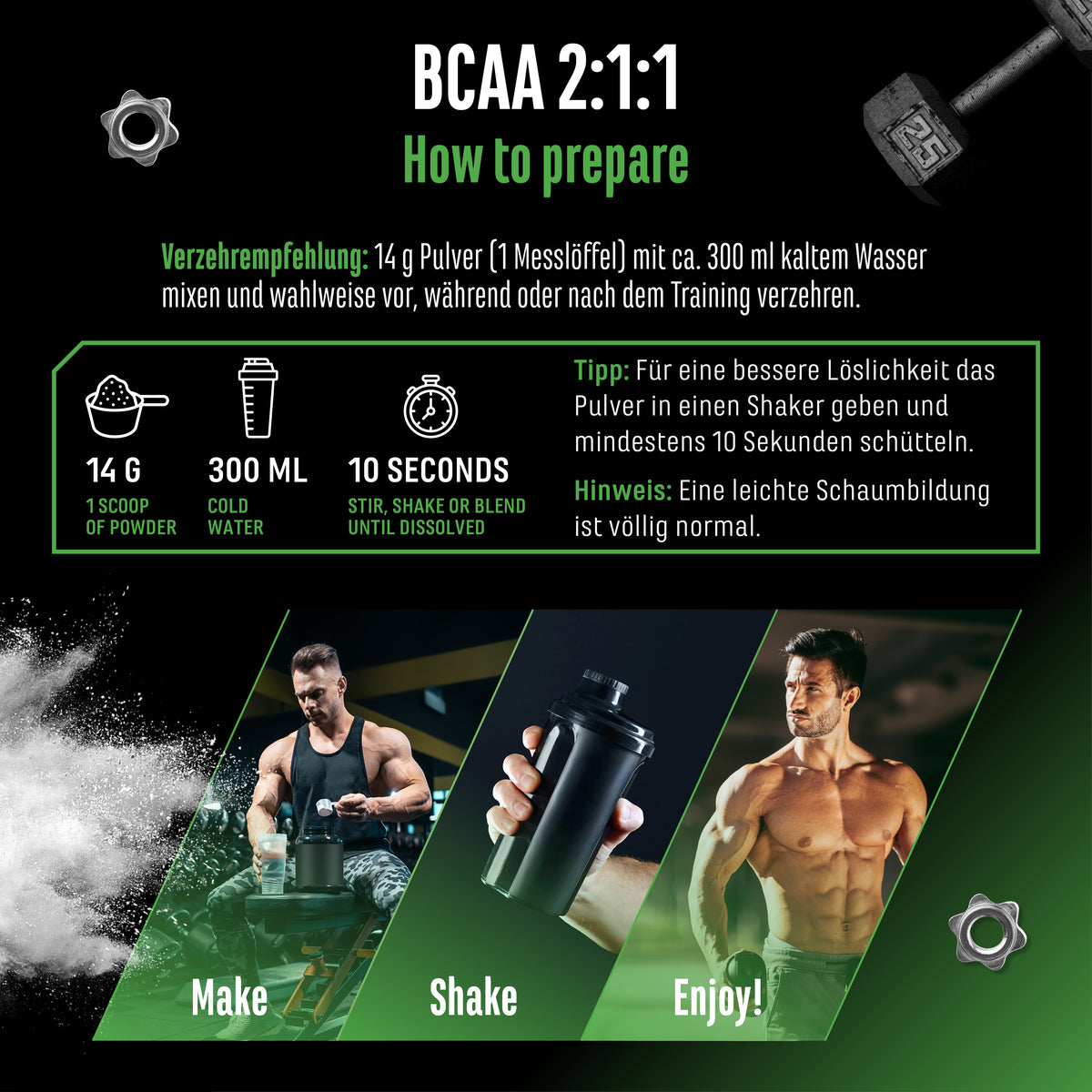 GEN BCAA 2:1:1 Proszek - Neutralny, 500 g