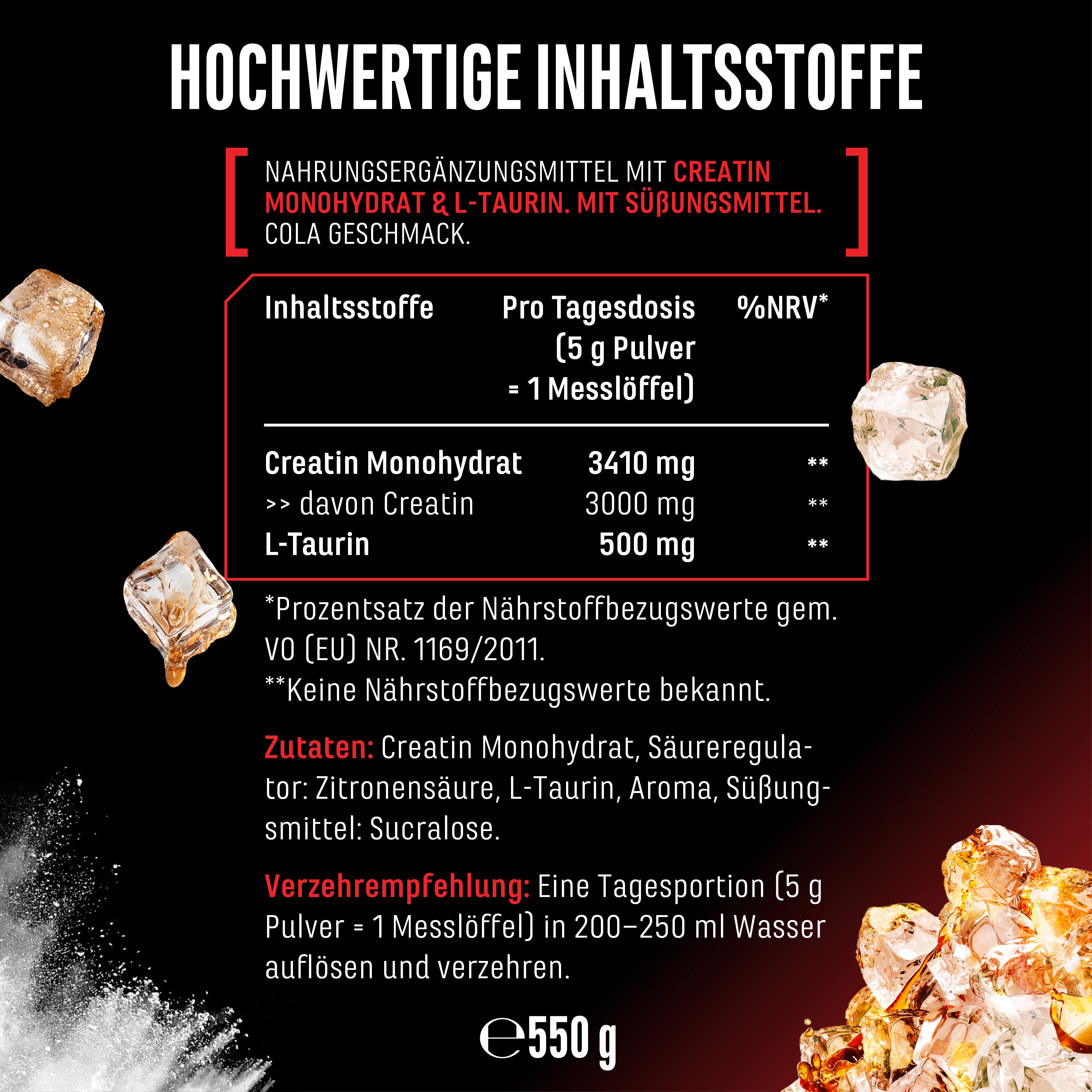Kreatyna - Truskawka, 550 g