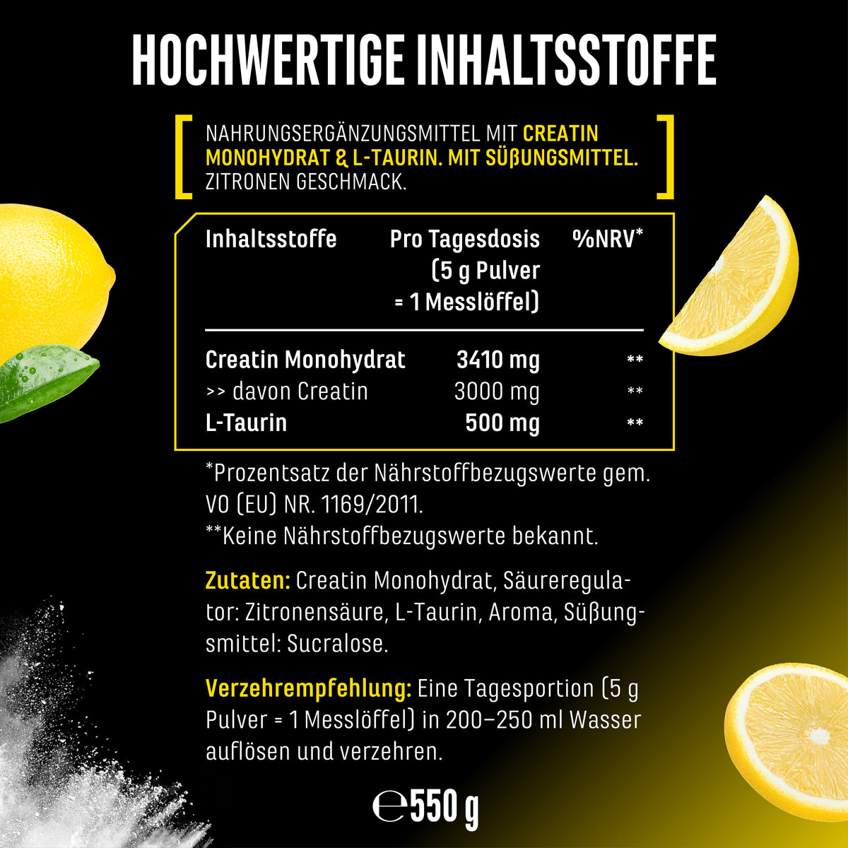 Kreatyna - Truskawka, 550 g