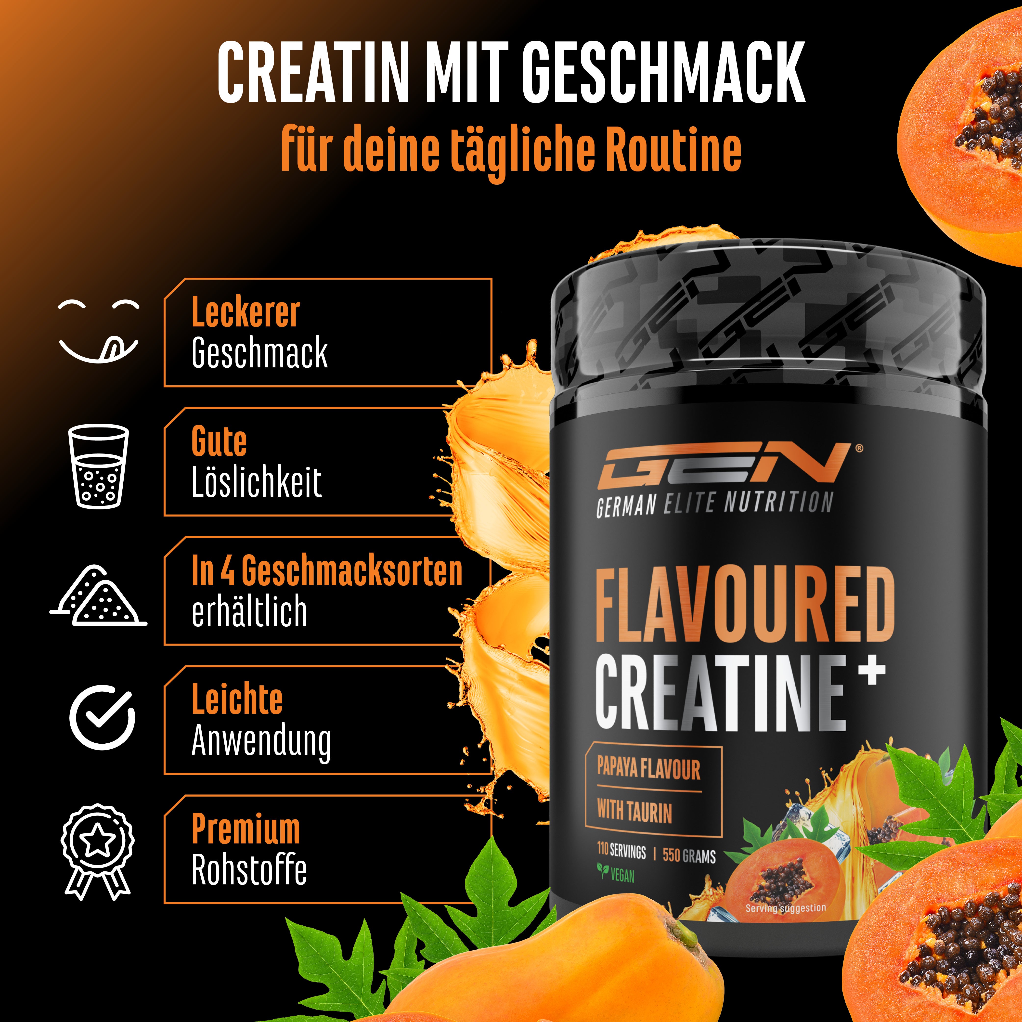 Kreatyna - Truskawka, 550 g
