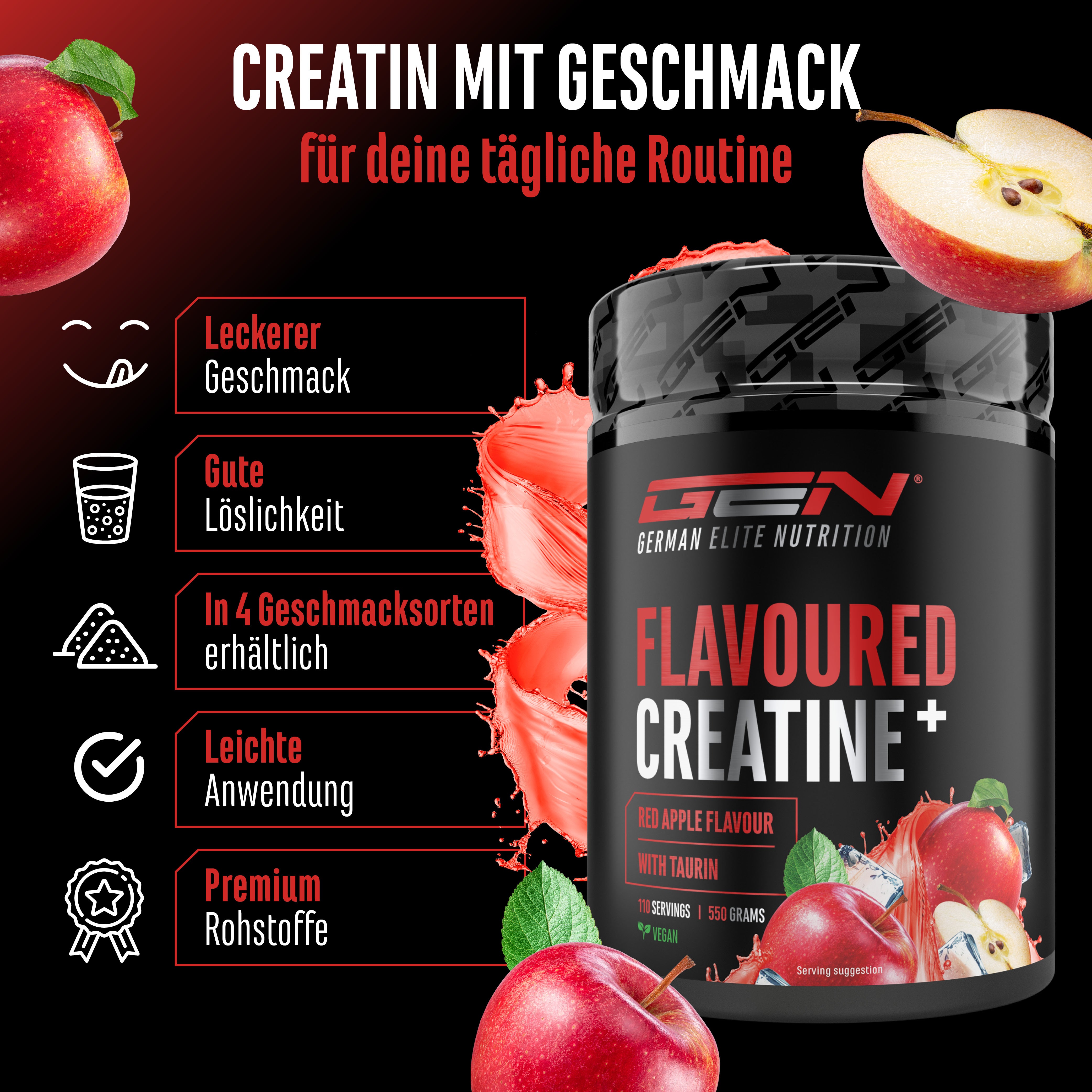 Kreatyna - Truskawka, 550 g