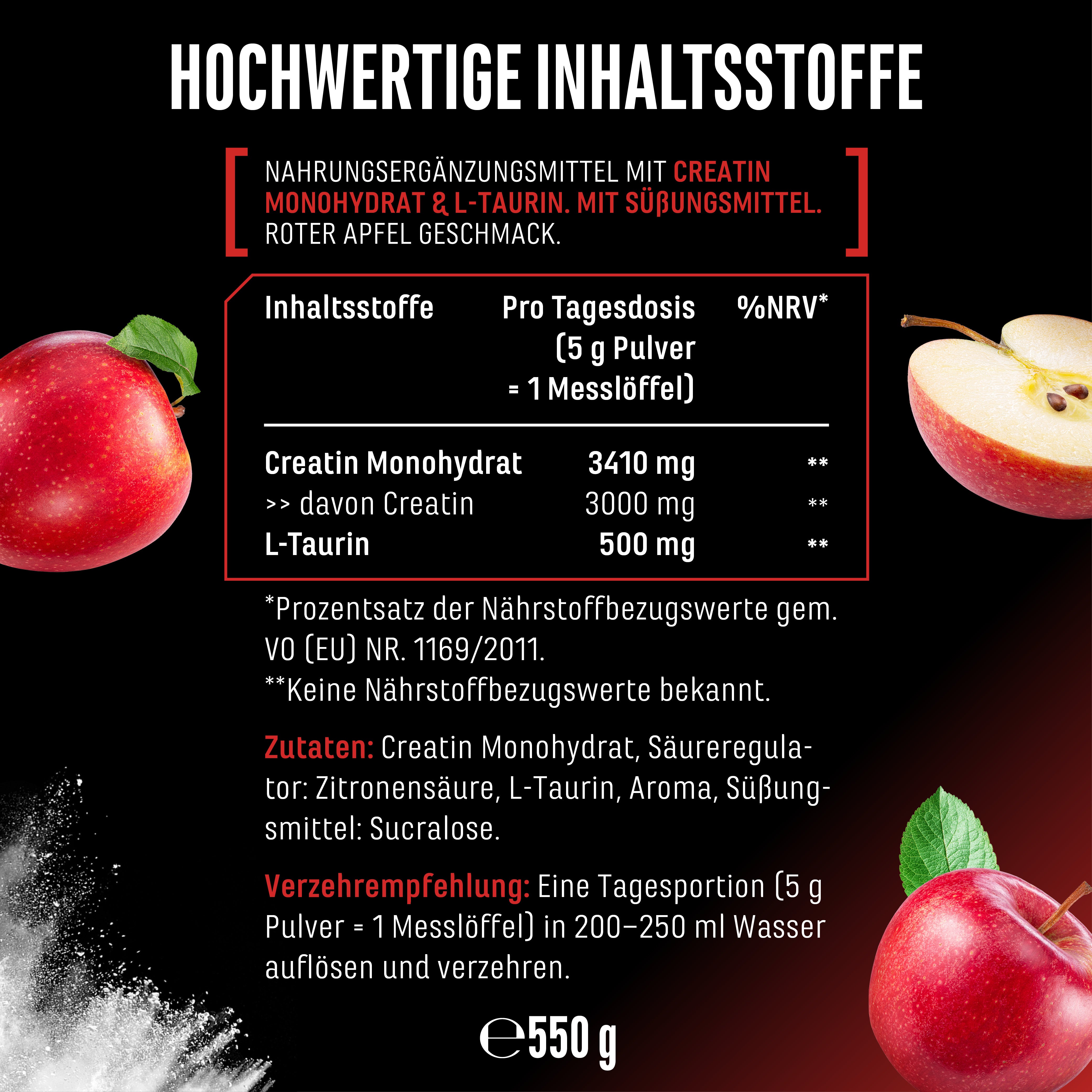 Kreatyna - Truskawka, 550 g