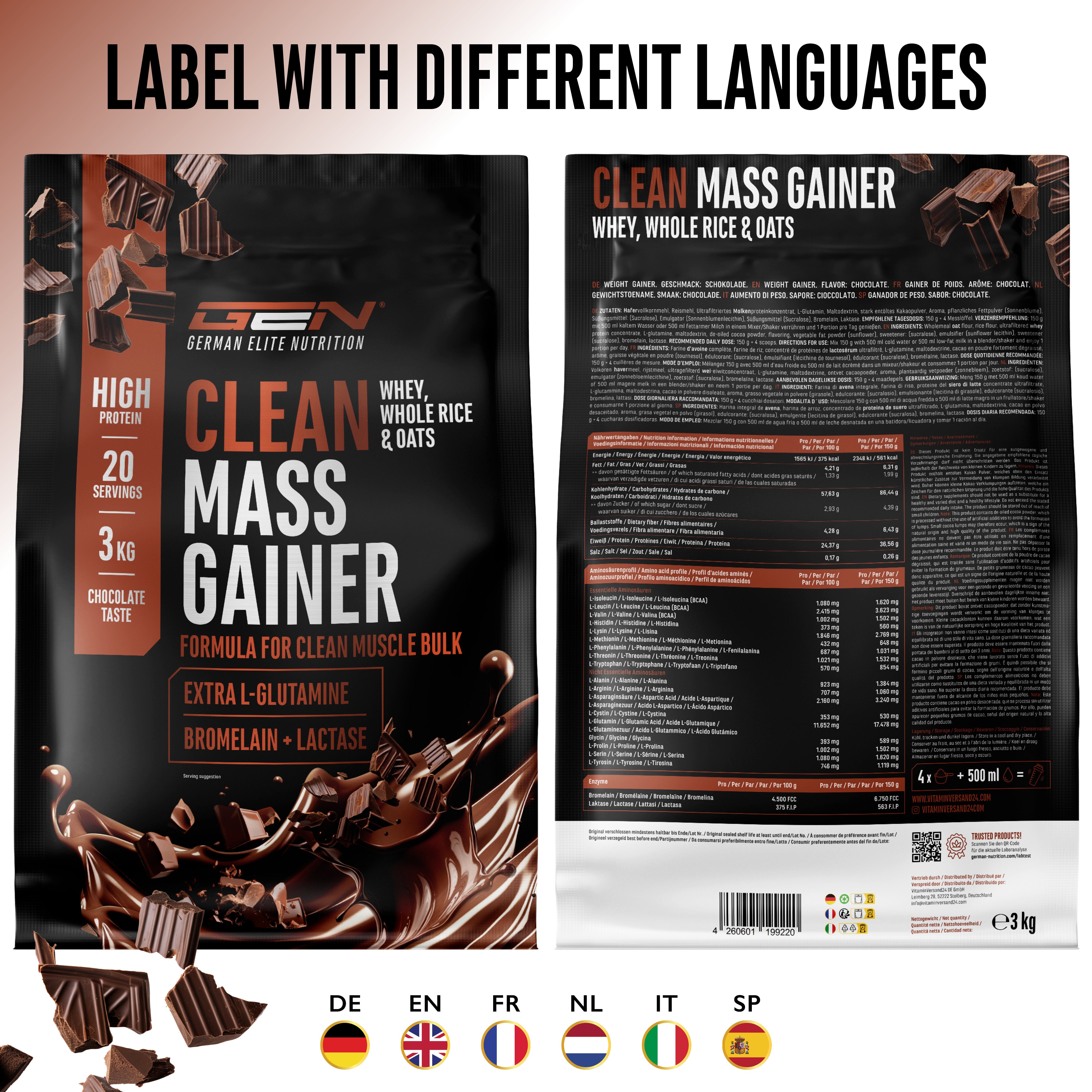 Czysty Gainer Masy