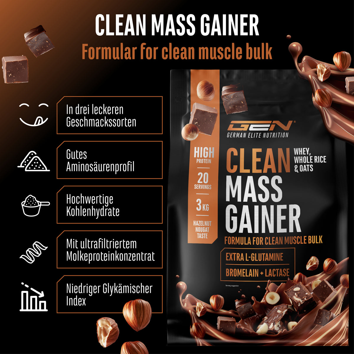 Czysty Gainer Masy
