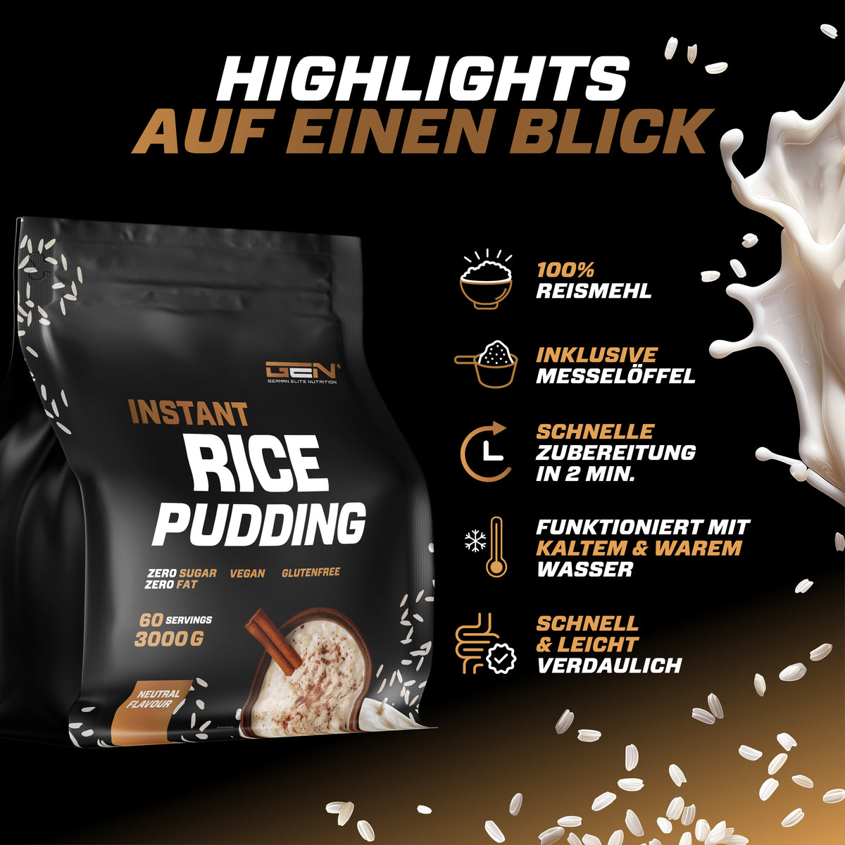 Reispudding neutral 3 kg