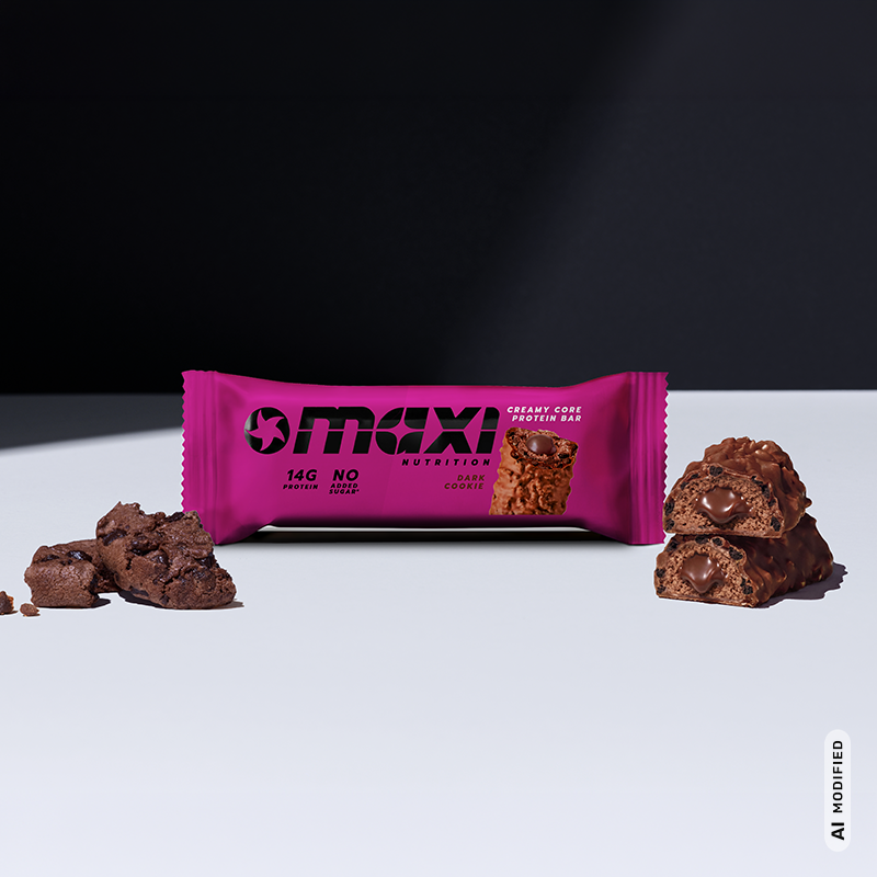 MaxiNutrition Creamy Core Dark Cookie Protein Bar – 45 g