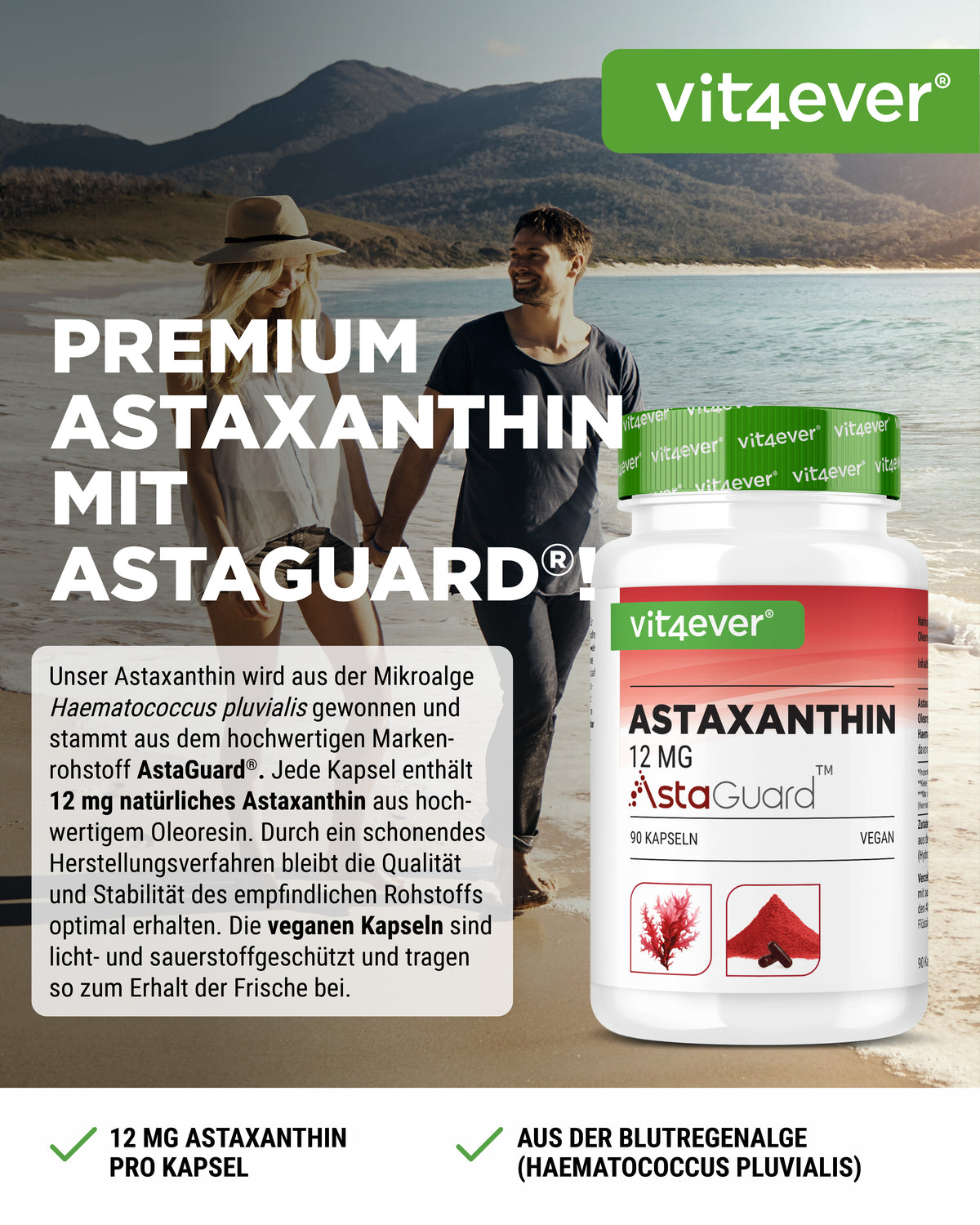 Astaxanthin 12 mg - AstaGuard®