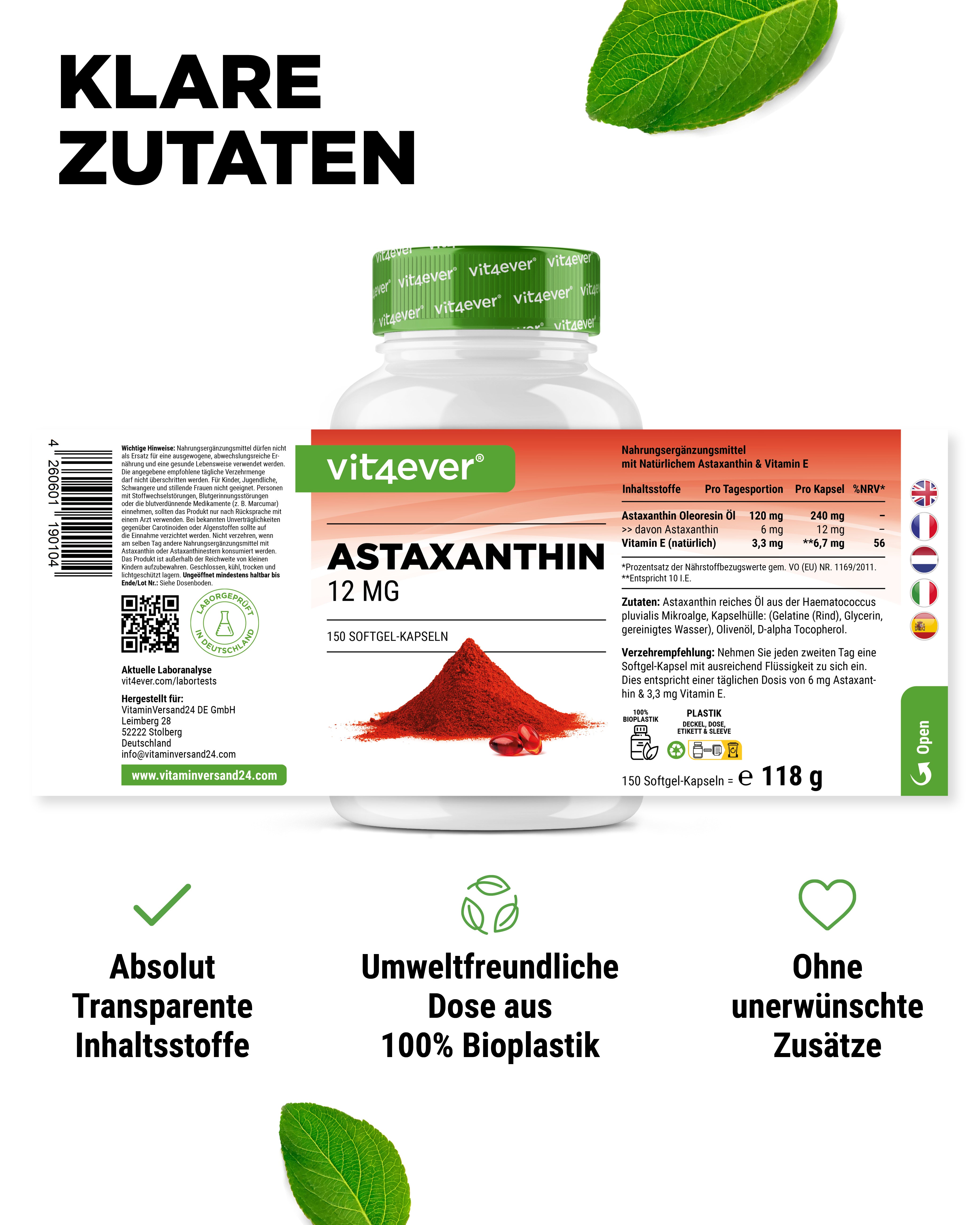 Astaksantyna - 12 mg