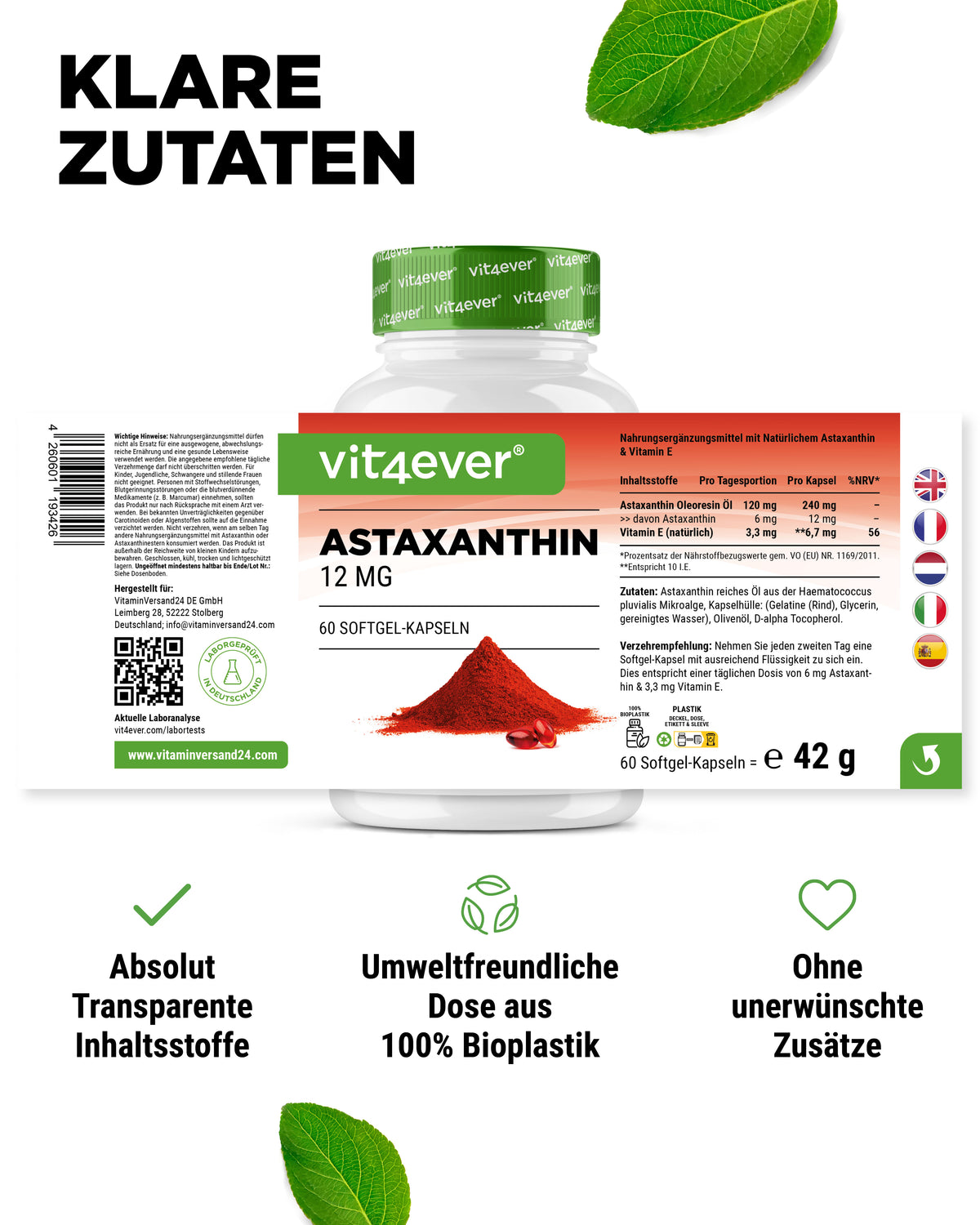 Astaksantyna - 12 mg