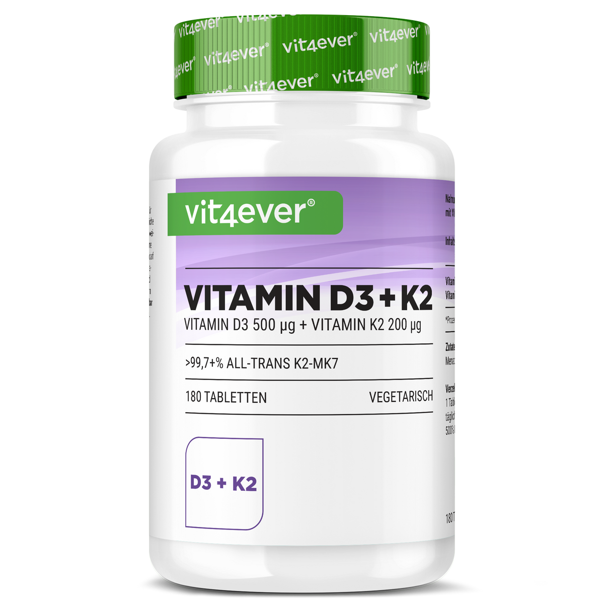 Vitamin D3 20.000 I.E. + Vitamin K2 200 mcg
