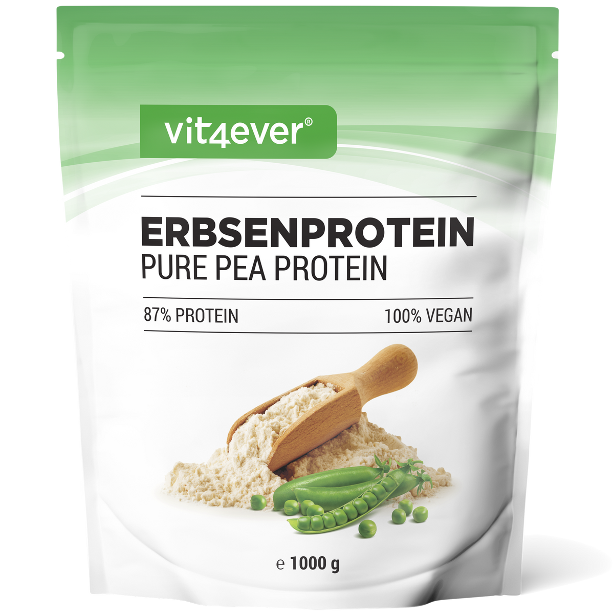 Erbsenprotein Pulver - 87% Proteingehalt
