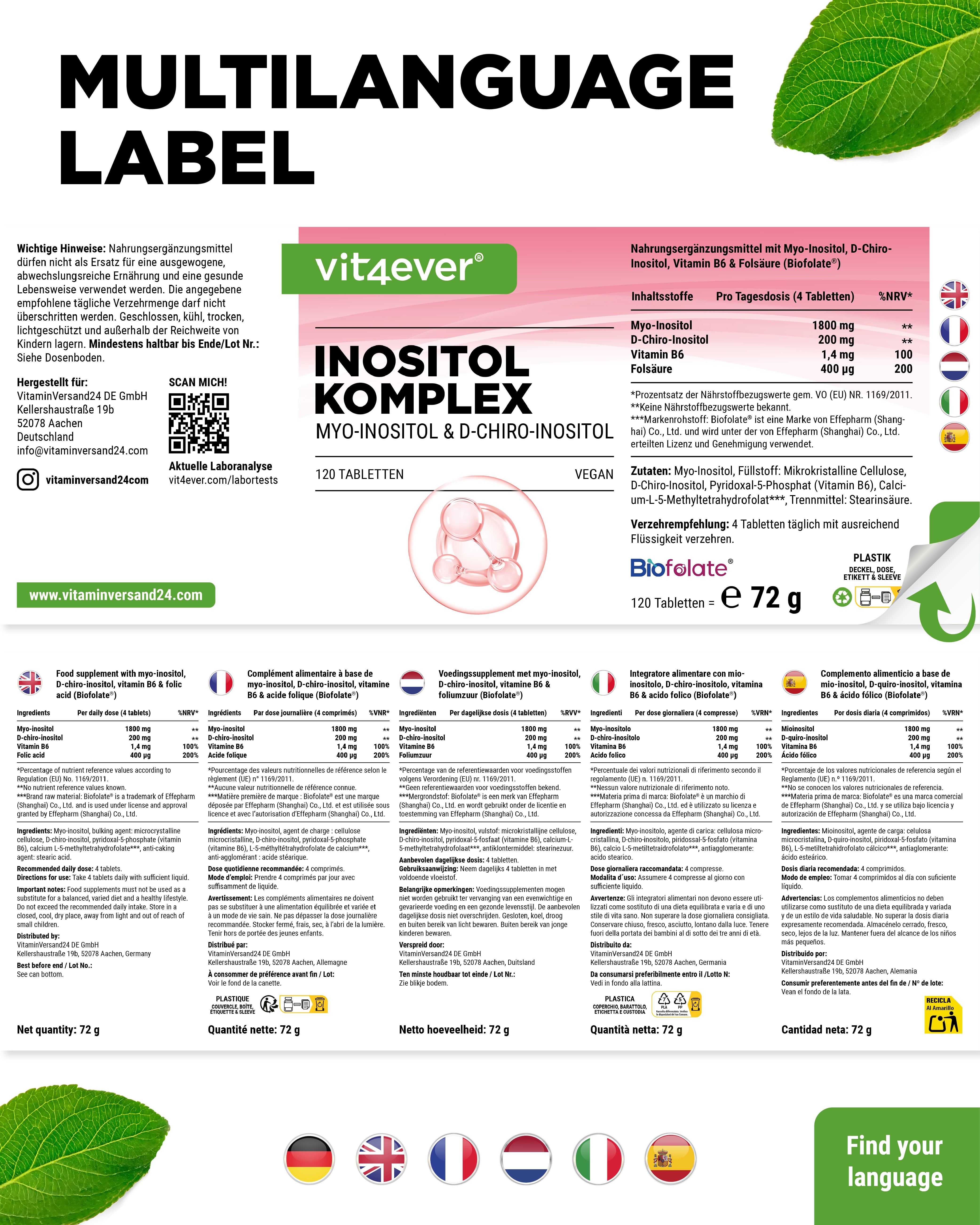 Inositol Komplex mit Biofolate®