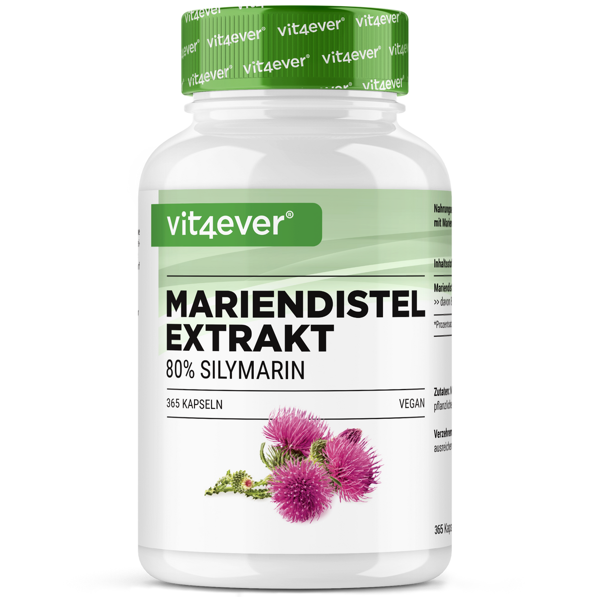 Milk Thistle Extract - 500mg - 80% Silymarin