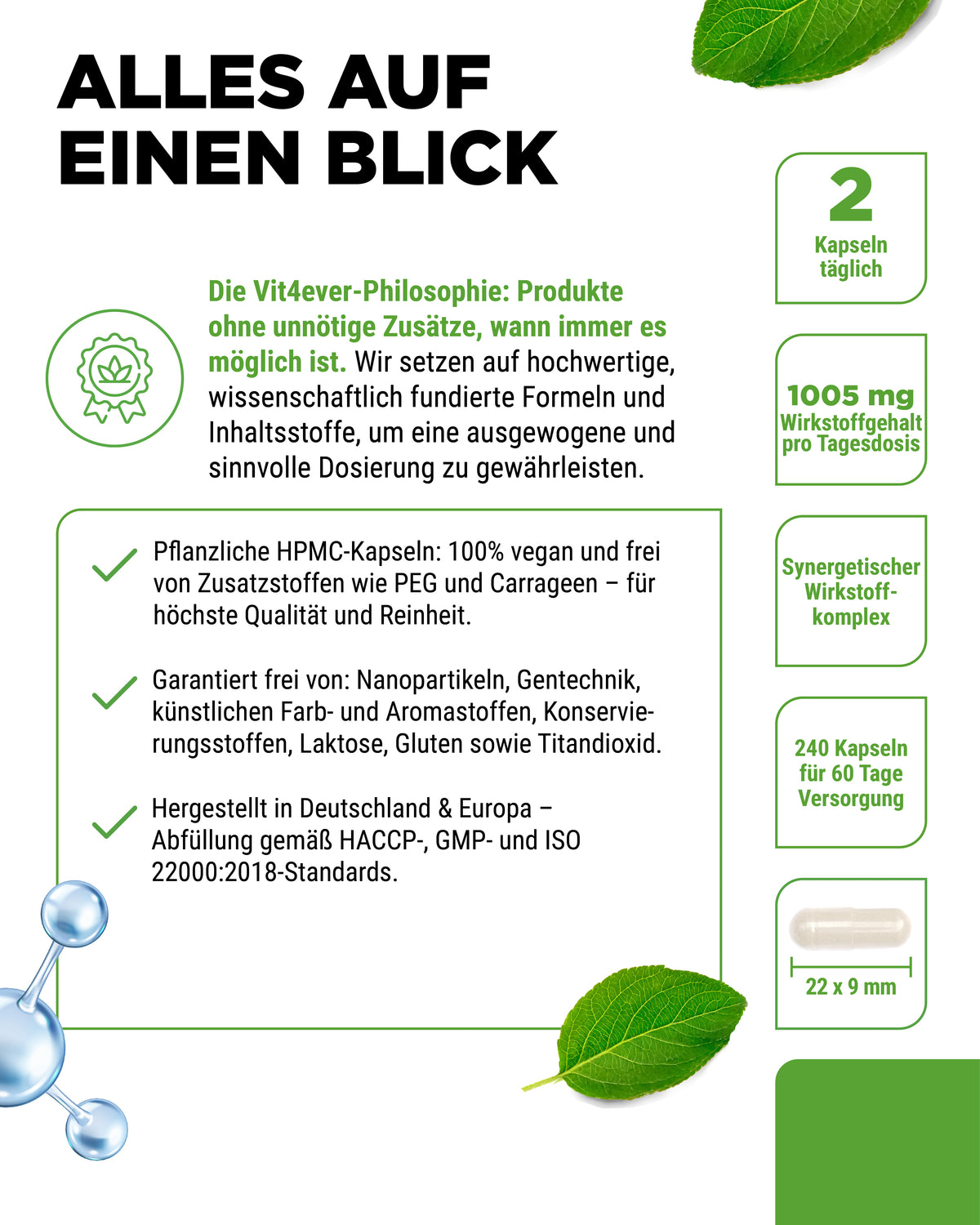 NAD+ mit Trans-Resveratrol, Niacinamid & TMG