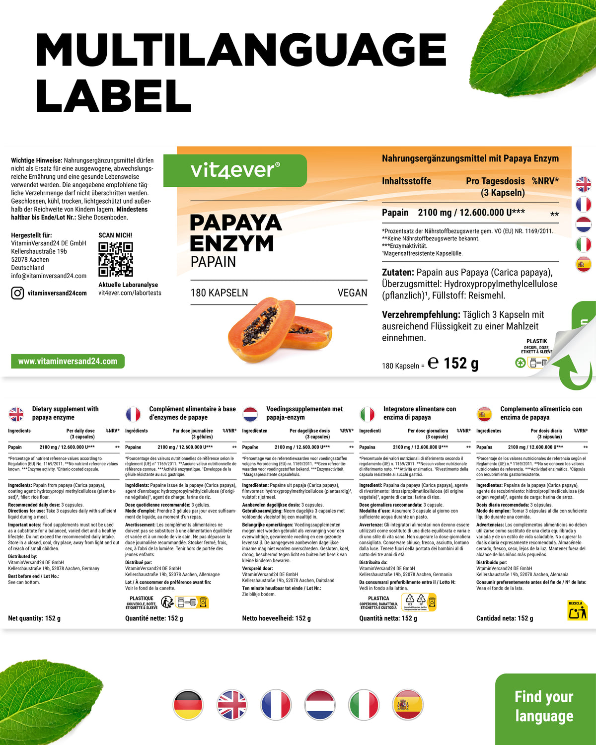 Papaya Enzym