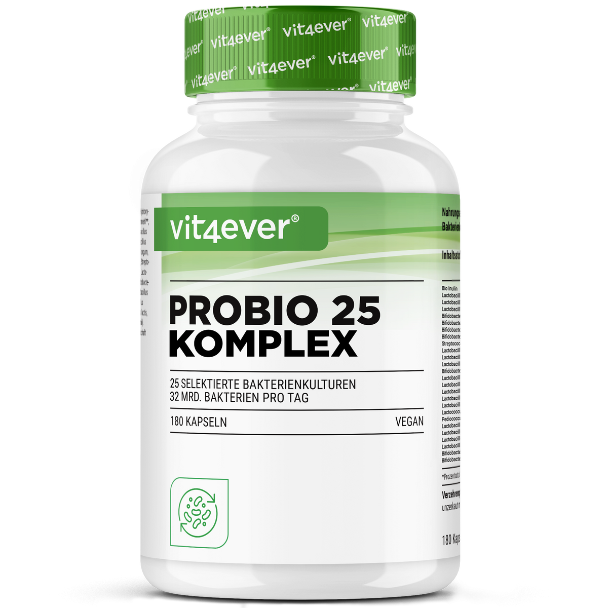 Probio 25 Complesso - 180 capsule - 27 miliardi di batteri intestinali