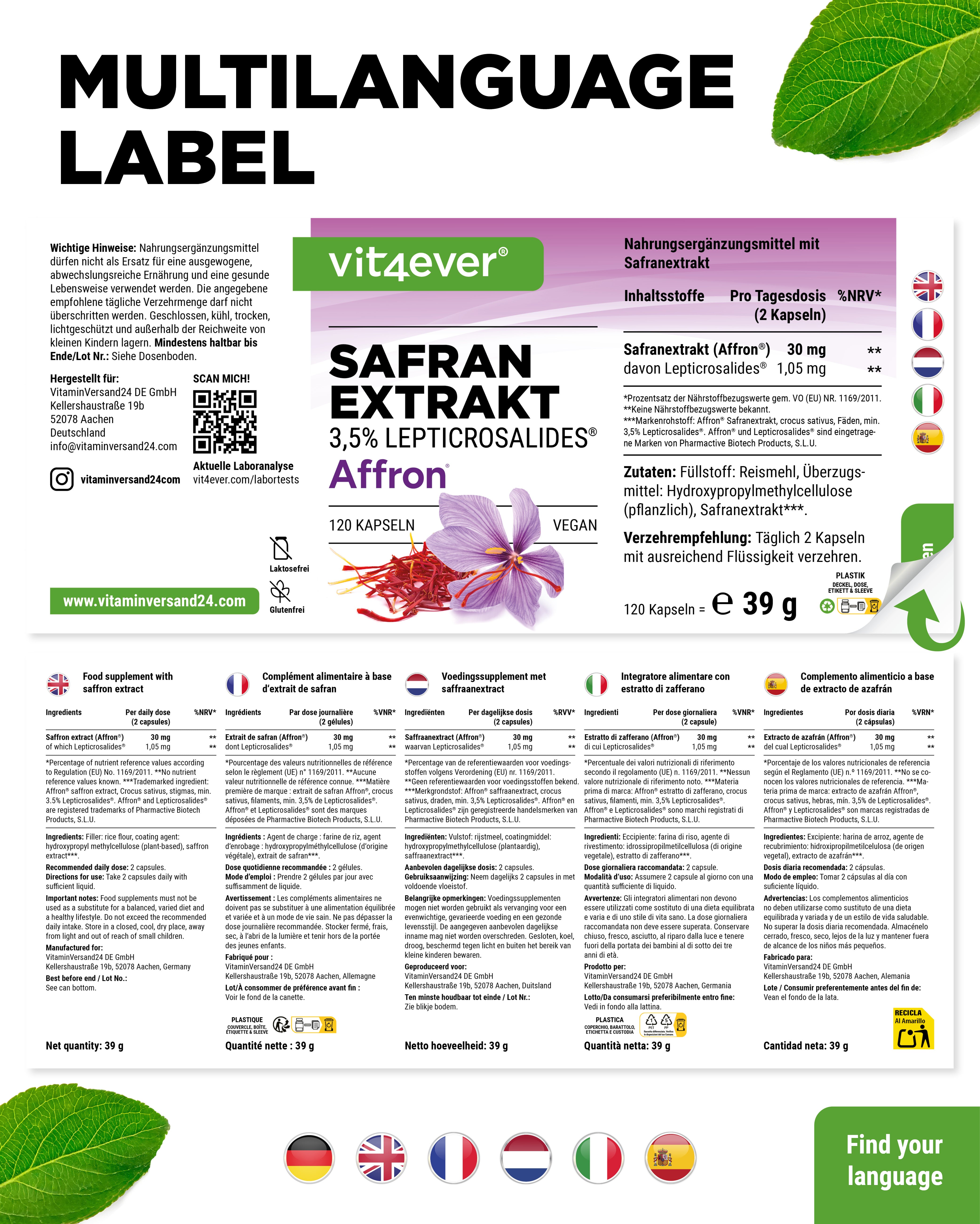 Safran Exktrakt - AFFRON®