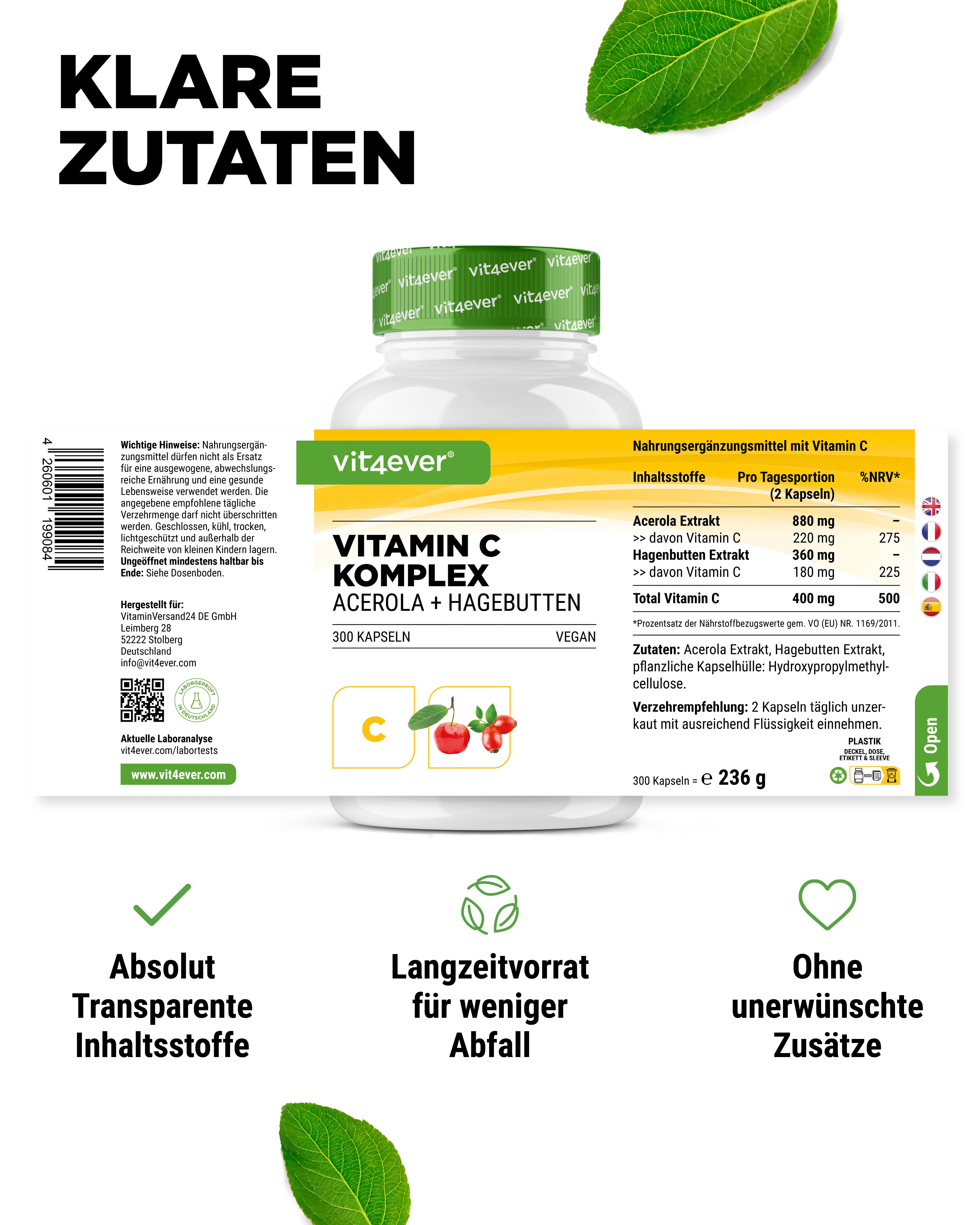 Vitamin C Complex (Acerola+Rosehip)