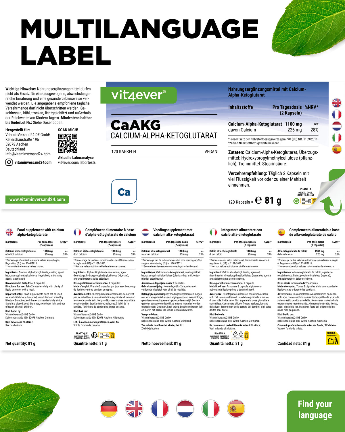 CaAKG - Calcium-Alphaketoglutarat