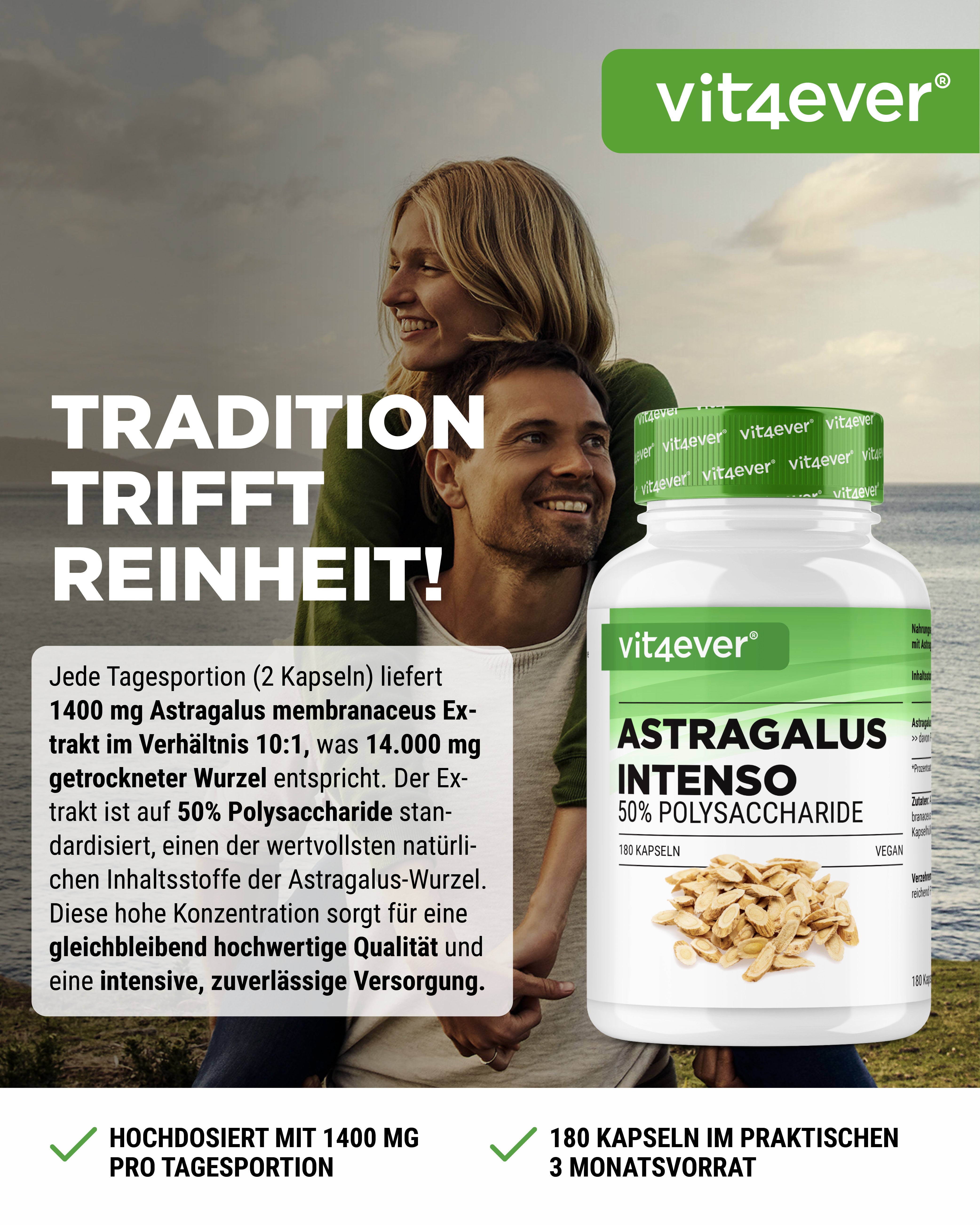 Astragalus - 50% Polysachharide
