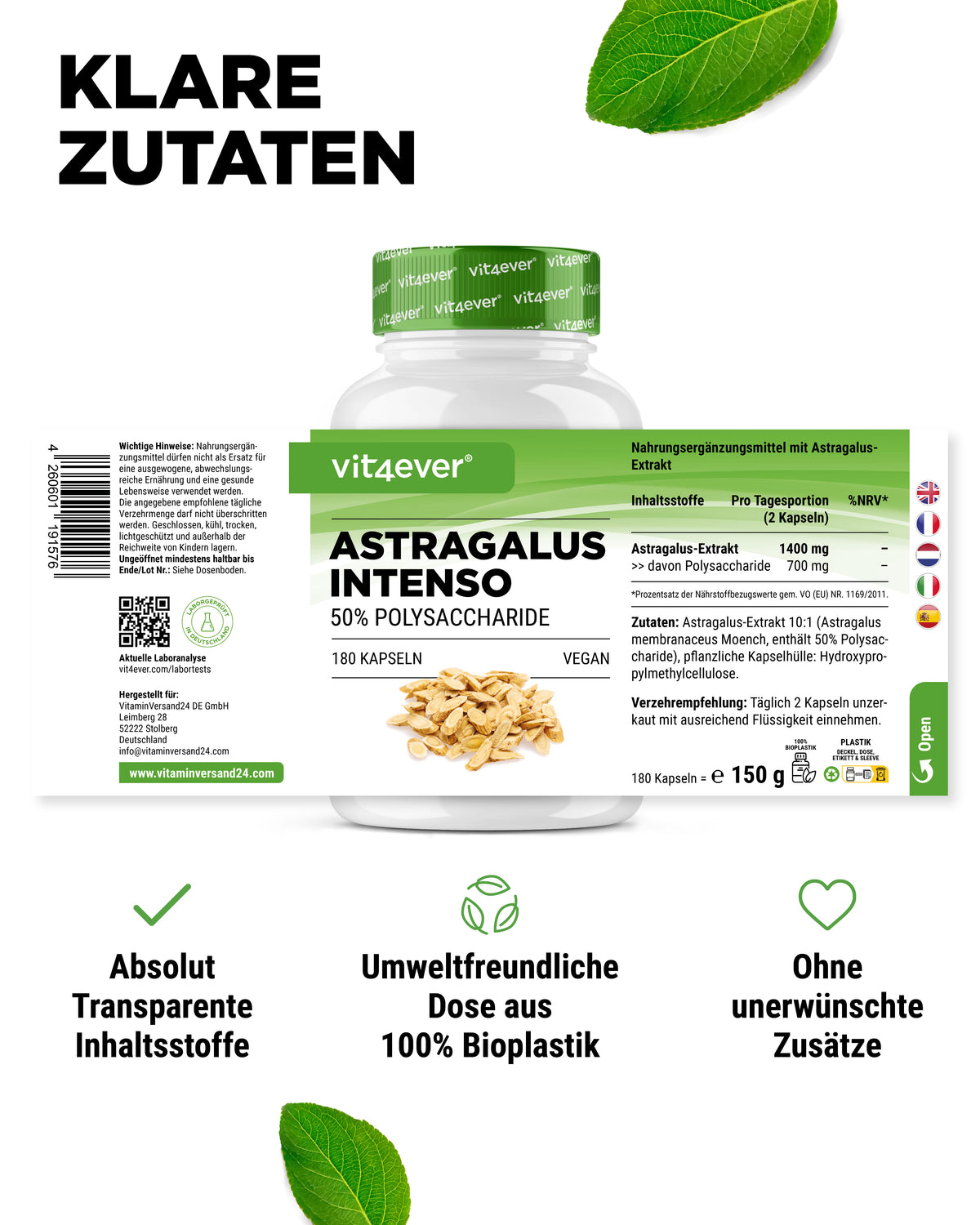 Astragalus - 50% Polisacharydy
