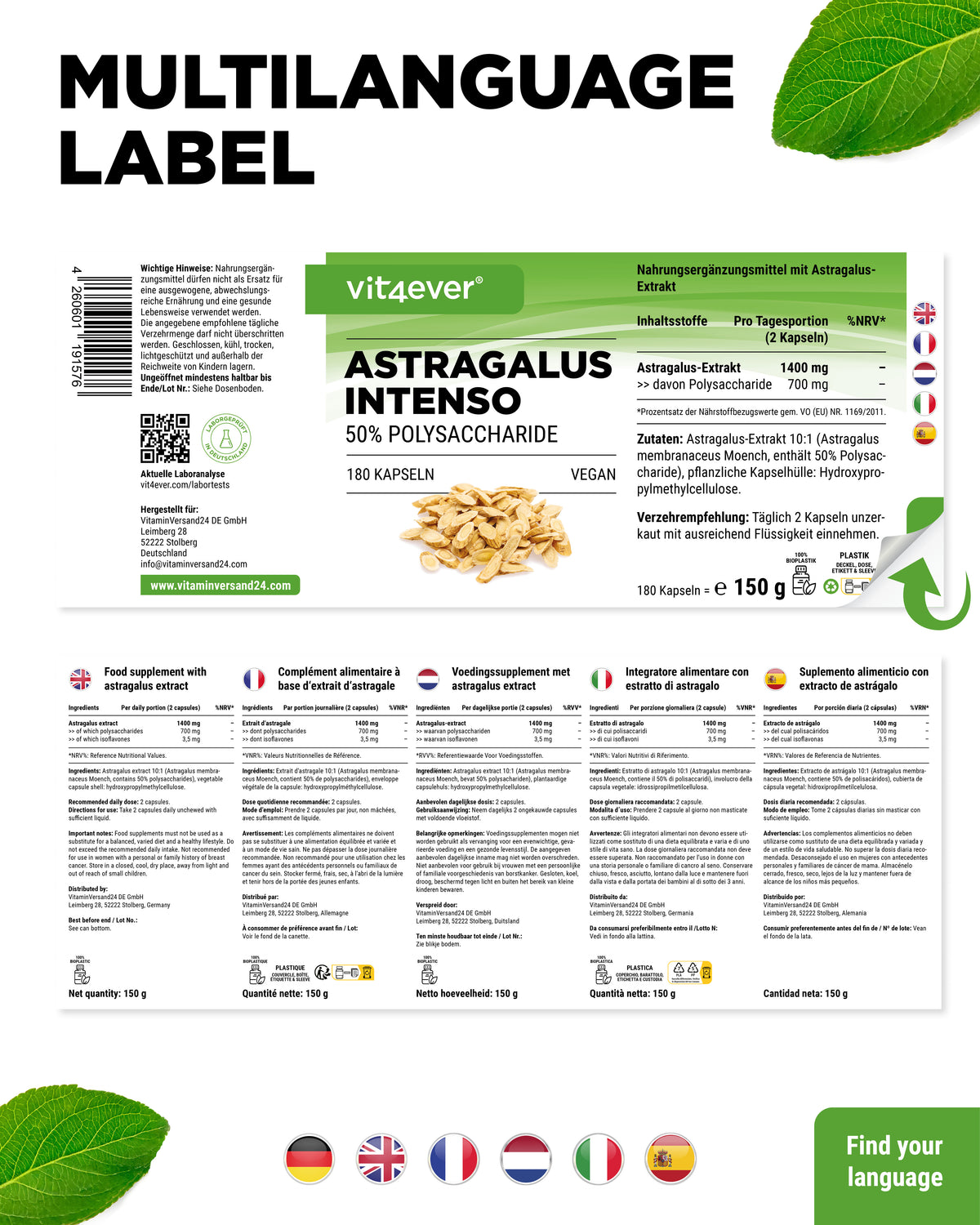 Astragalus - 50% Polisacharydy