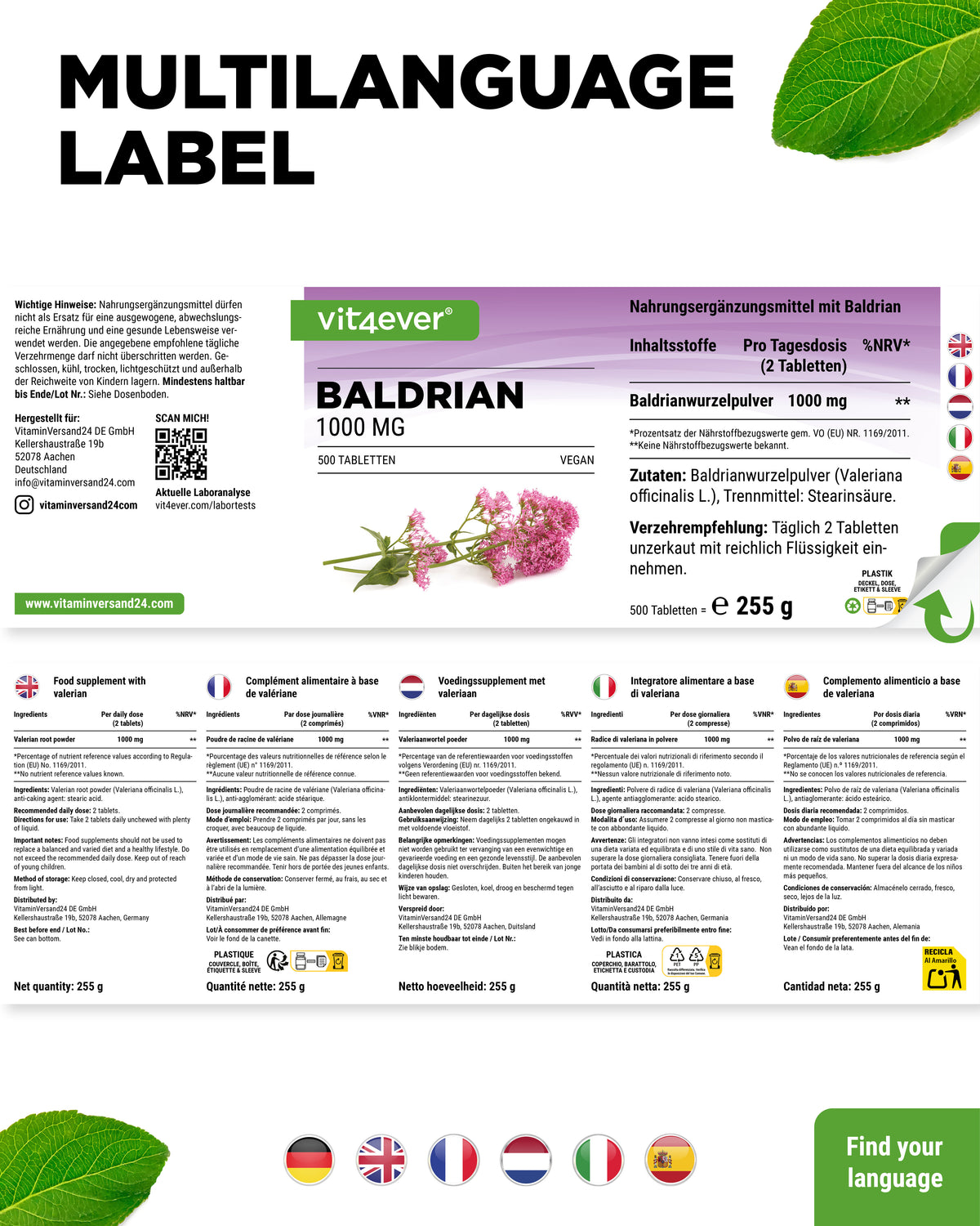 Waleriana - 500 mg