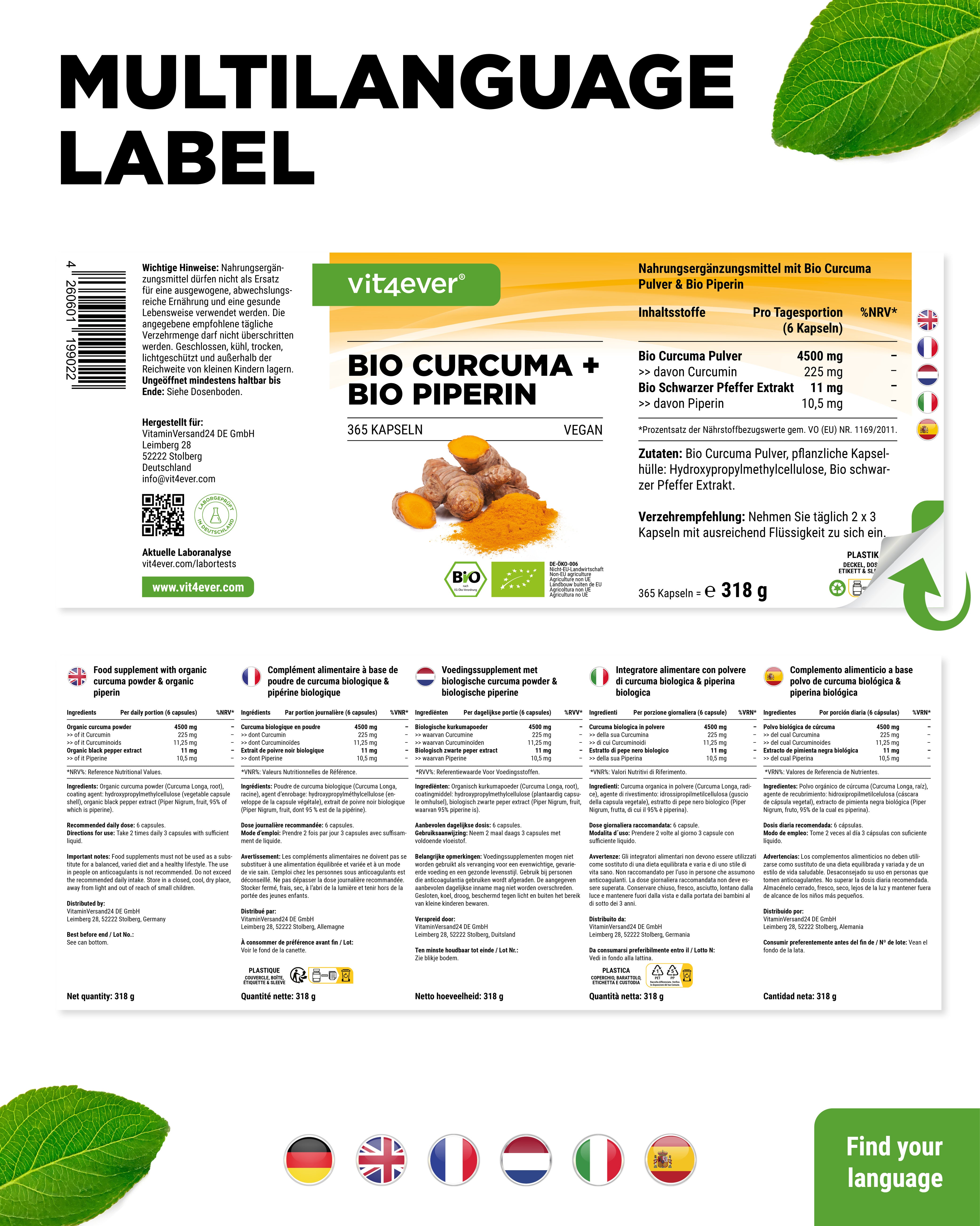 Curcuma Bio + Pipérine Bio