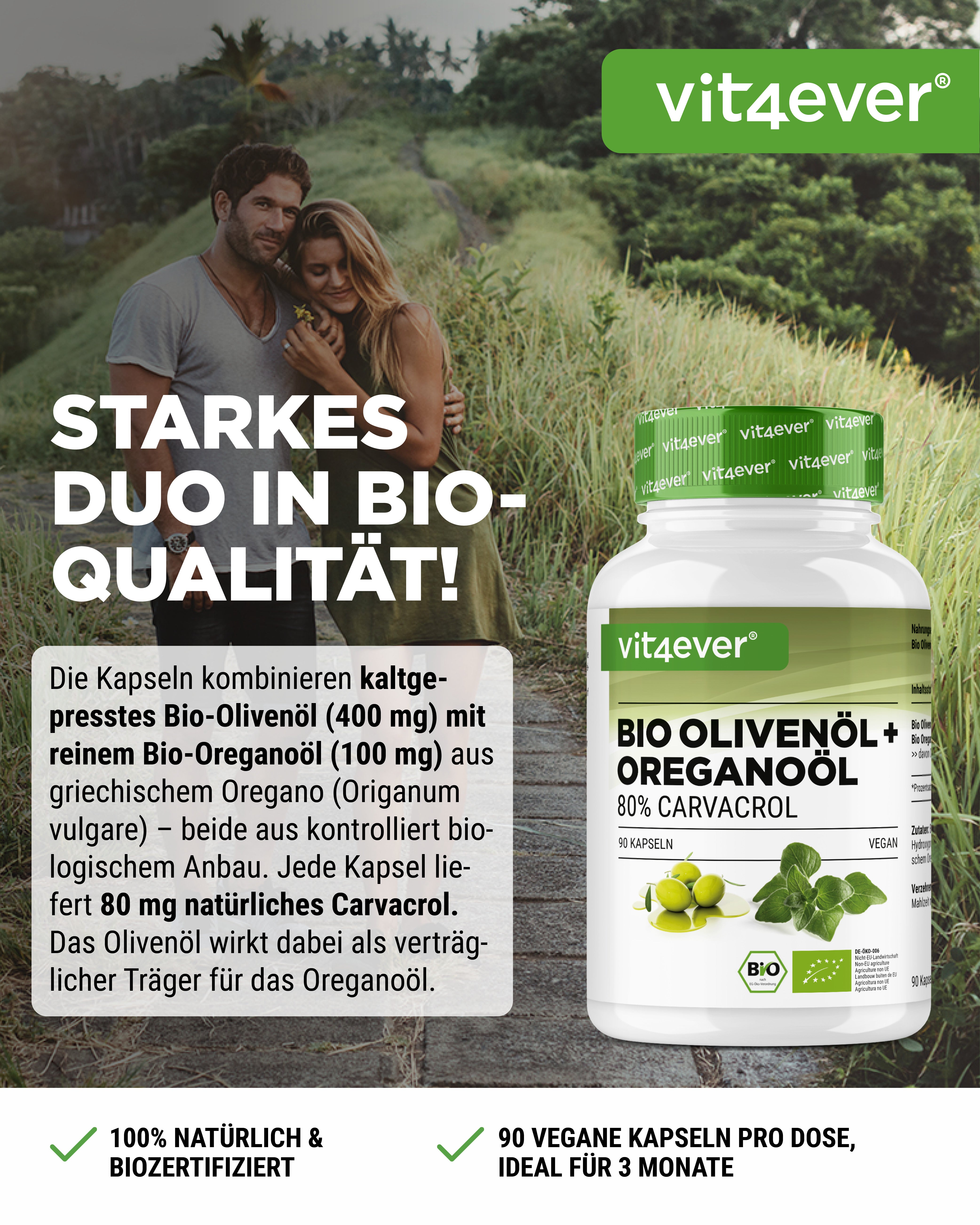 Olio di origano Bio & olio d'oliva,