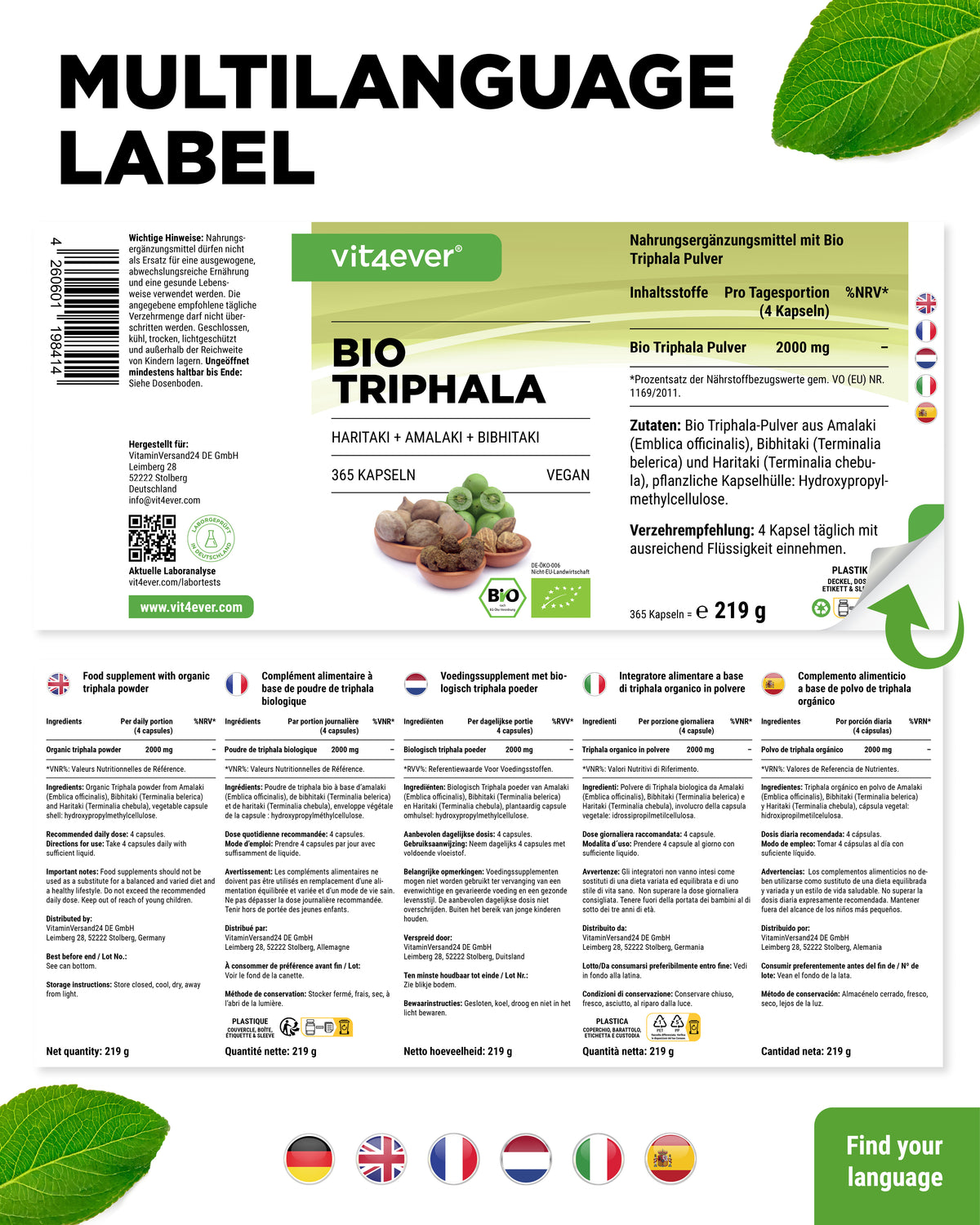 Triphala Bio - 500 mg