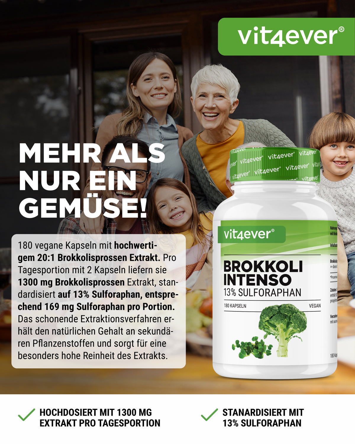 Brokkoli Extrakt - 180 Kapseln