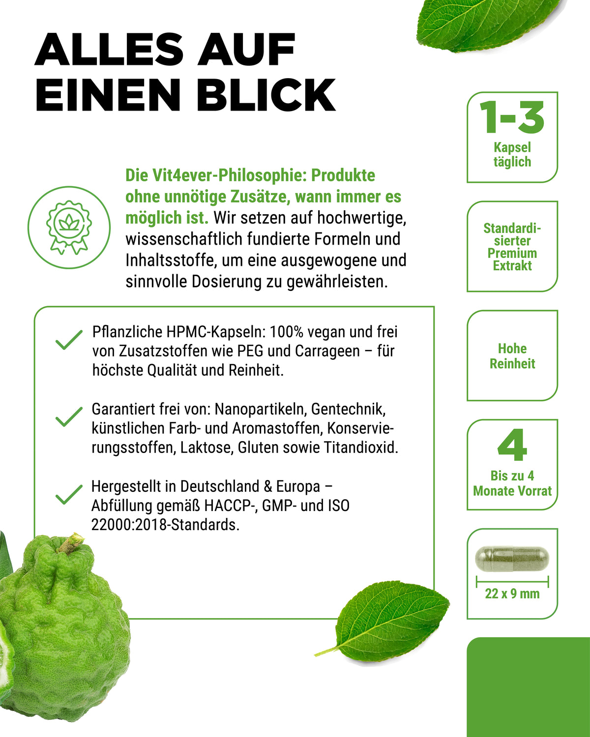 Citrus Bergamot, 30% Polyphenole - 120 Kapseln