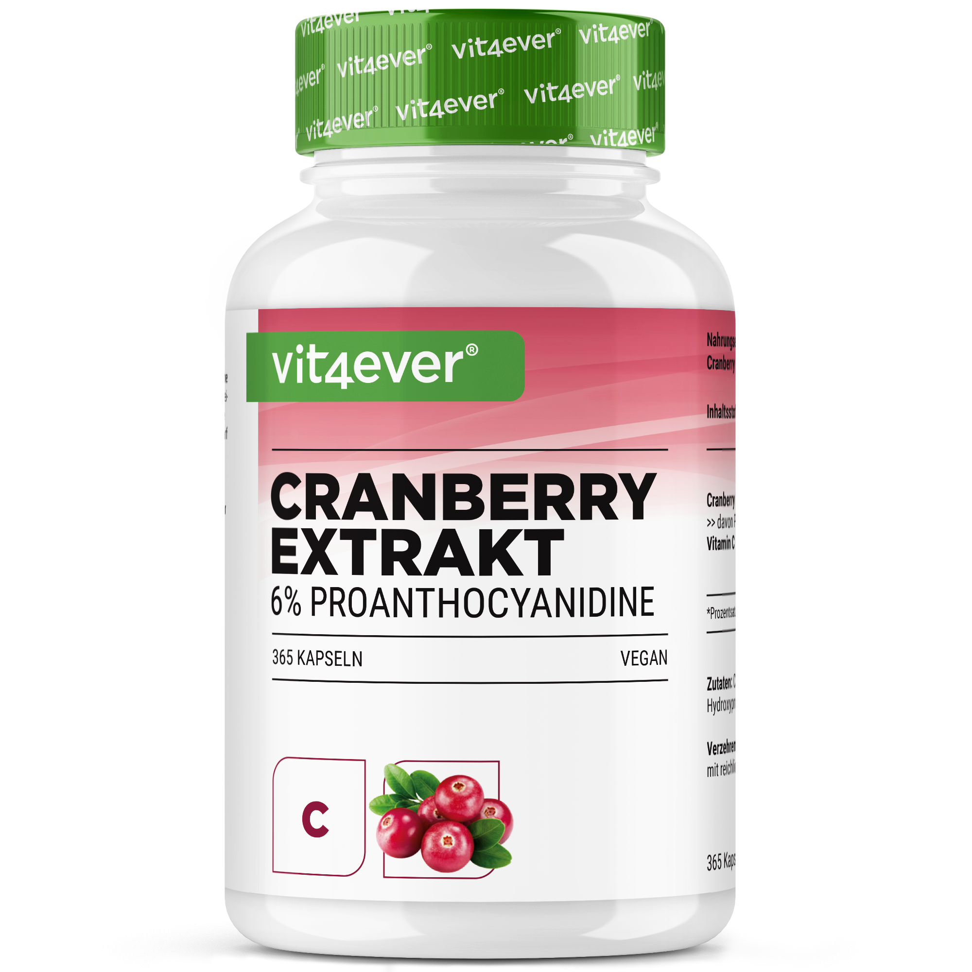 Cranberry with Vitamin C - 365 Capsules