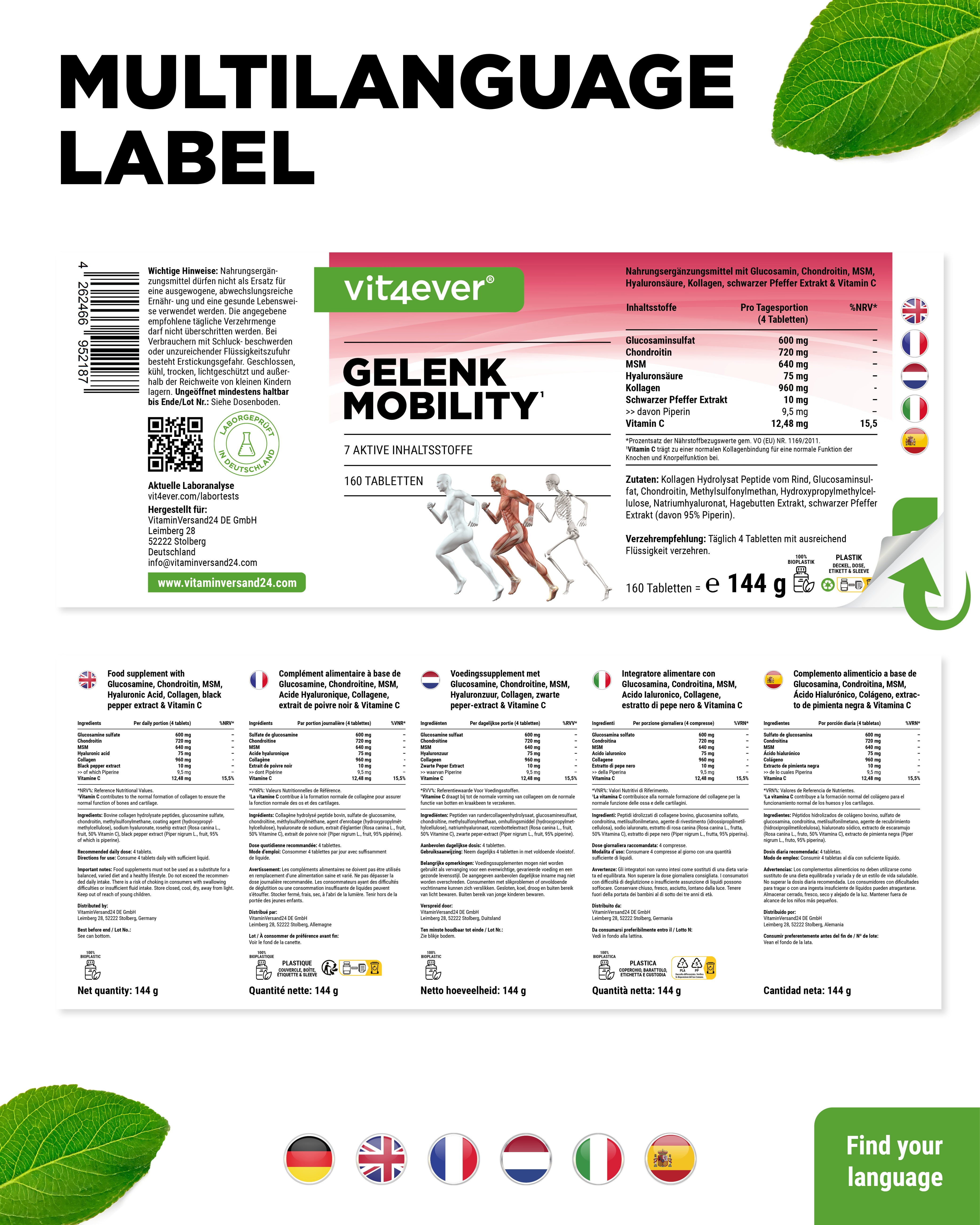 Gewricht mobiliteit - 7 ingrediënten