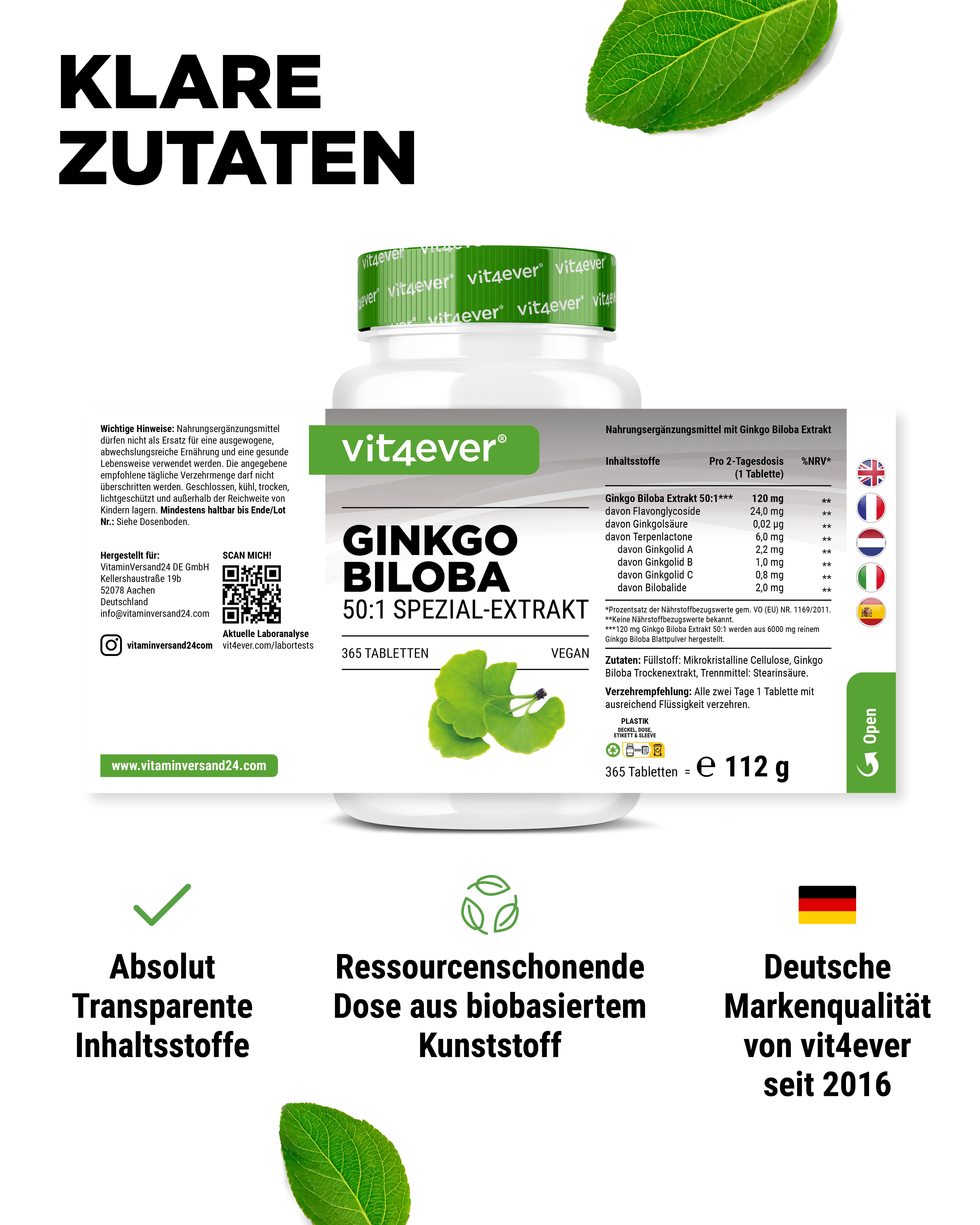 Extrait de Ginkgo biloba