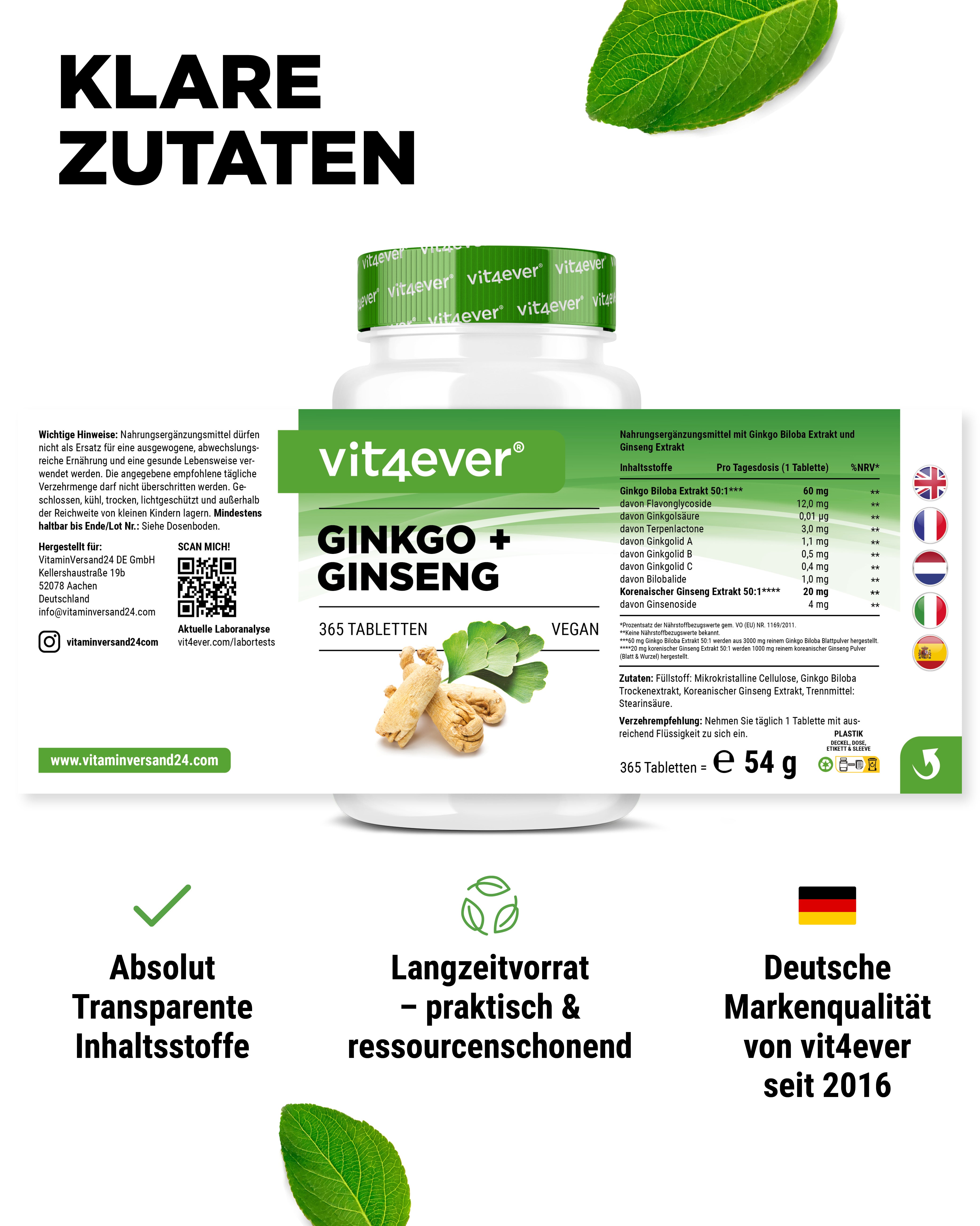 Ginkgo & Ginseng Extract