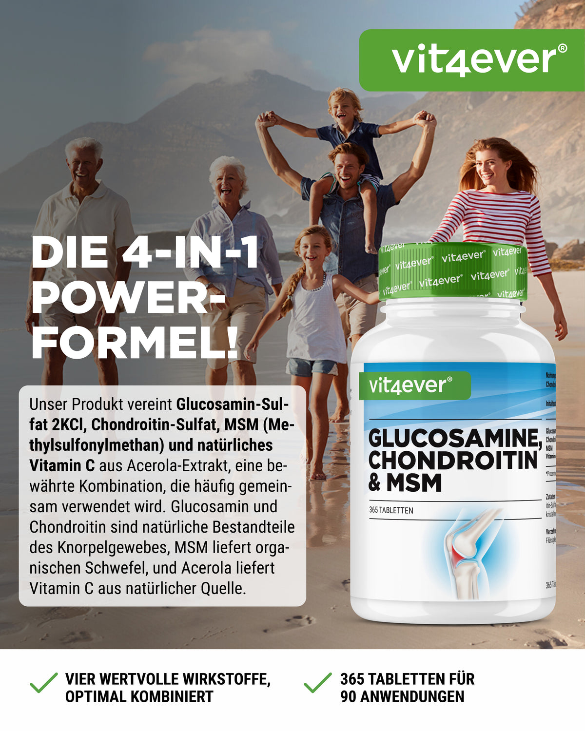 Glucosamina, condroitina e MSM