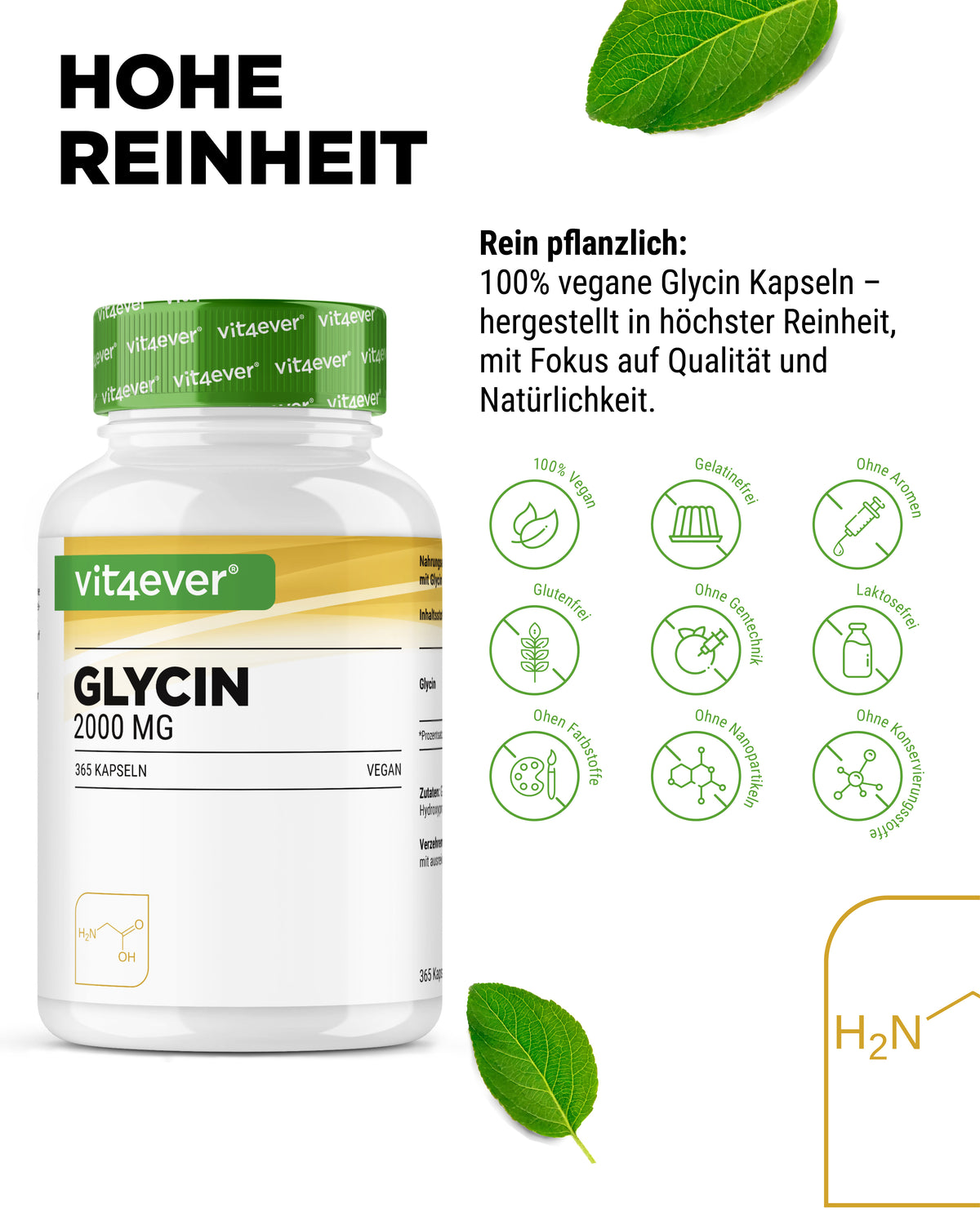 Glicina - 1000 mg